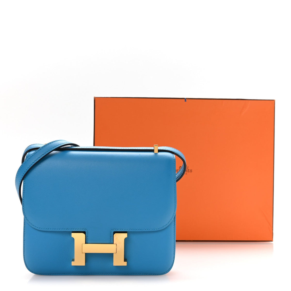 エルメス ミニコンスタンス 18 Bleu Frida スイフト ゴールド金具 HERMES MINI CONSTANCE 18 BLEU FRIDA SWIFT GOLD HARDWARE