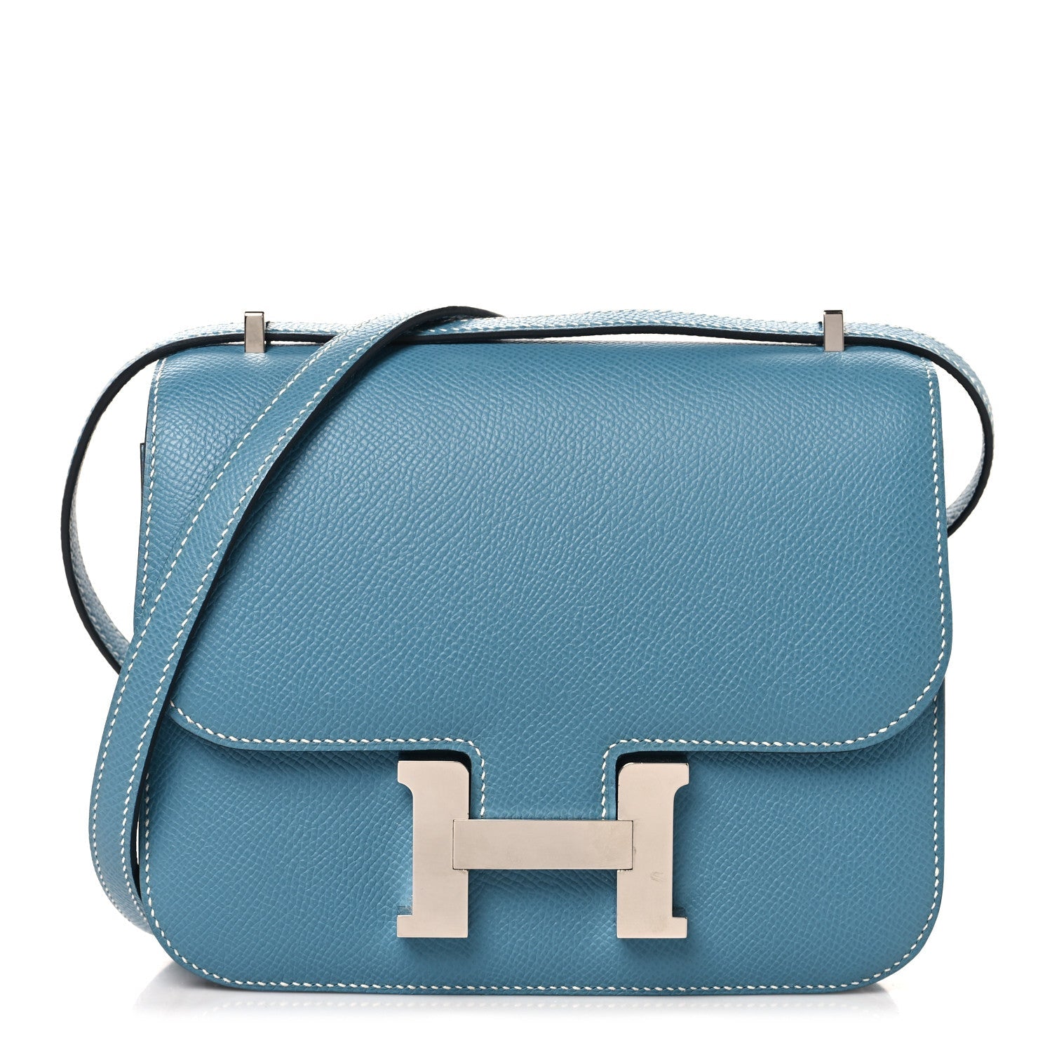 エルメス ミニコンスタンス 18 New Blue Jean エプソン シルバー金具 HERMES MINI CONSTANCE 18 NEW BLUE JEAN EPSOM SILVER HARDWARE