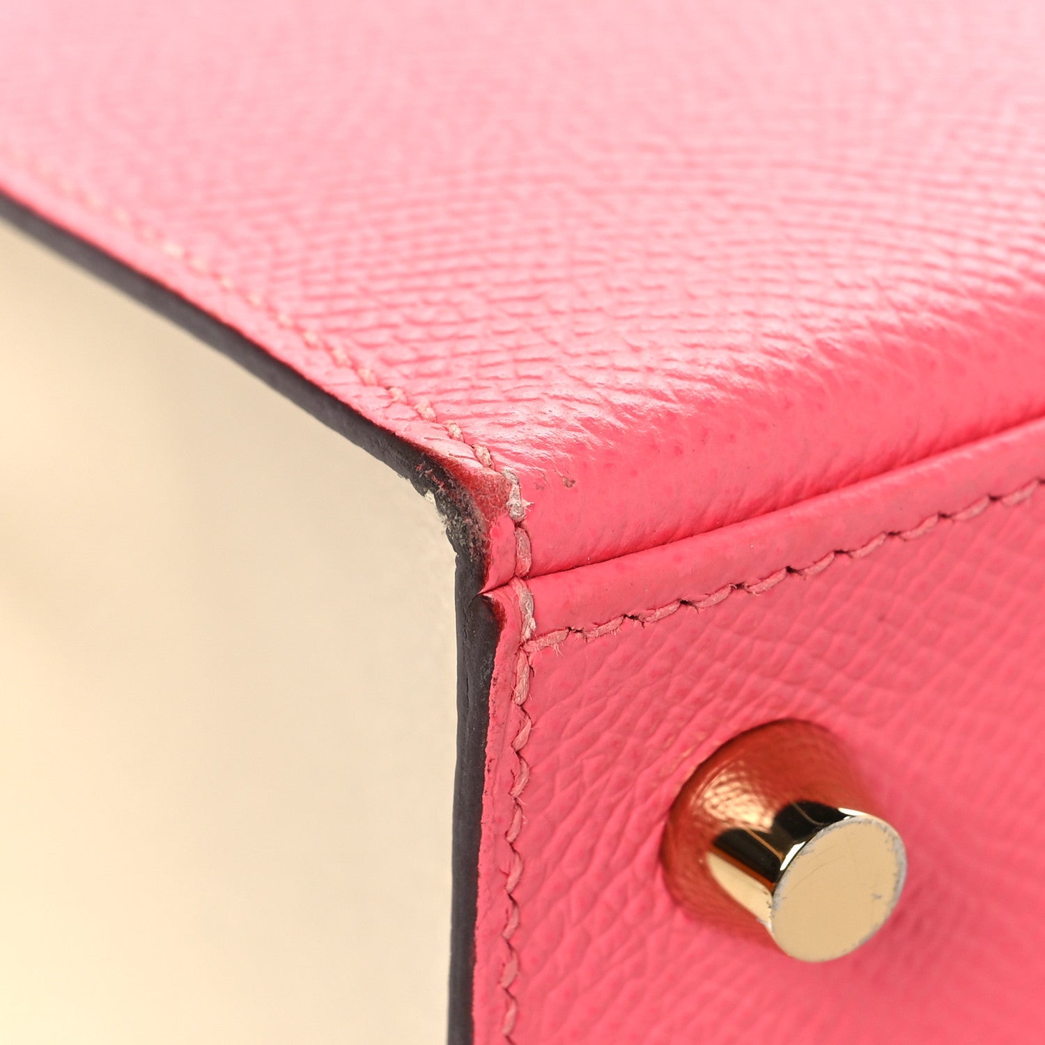 HERMES KELLY 25 SELLIER HSS SPECIAL ORDER ROSE AZALEE CRAIE EPSOM BRUSHED GOLD HARDWARE