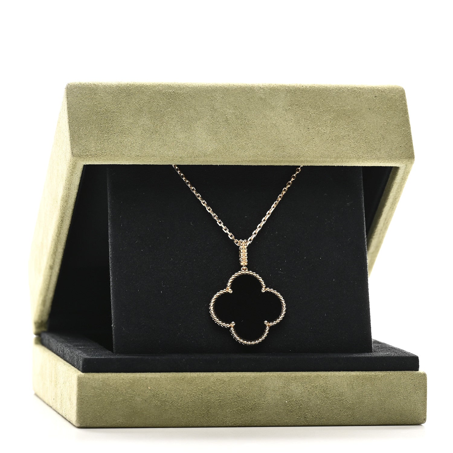 ヴァンクリーフ&アーペル マジックアルハンブラ ペンダントネックレス ブラックオニキス 18K イエローゴールド VAN CLEEF & ARPELS MAGIC ALHAMBRA PENDANT NECKLACE BLACK ONYX 18K YELLOW GOLD
