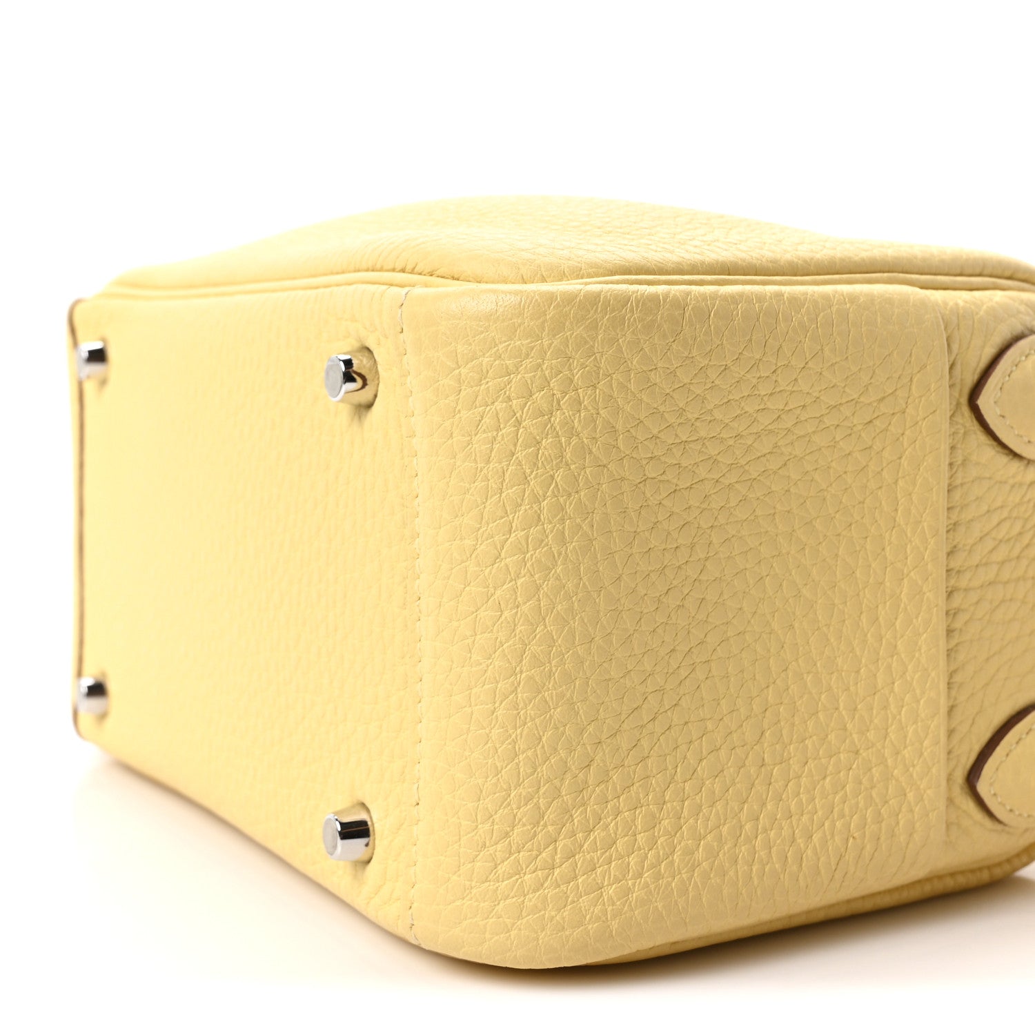 エルメス リンディ 20 ヴェルソ Jaune Poussin Craie トリヨンクレマンス シルバー金具 HERMES LINDY 20 VERSO JAUNE POUSSIN CRAIE TAURILLON CLEMENCE SILVER HARDWARE