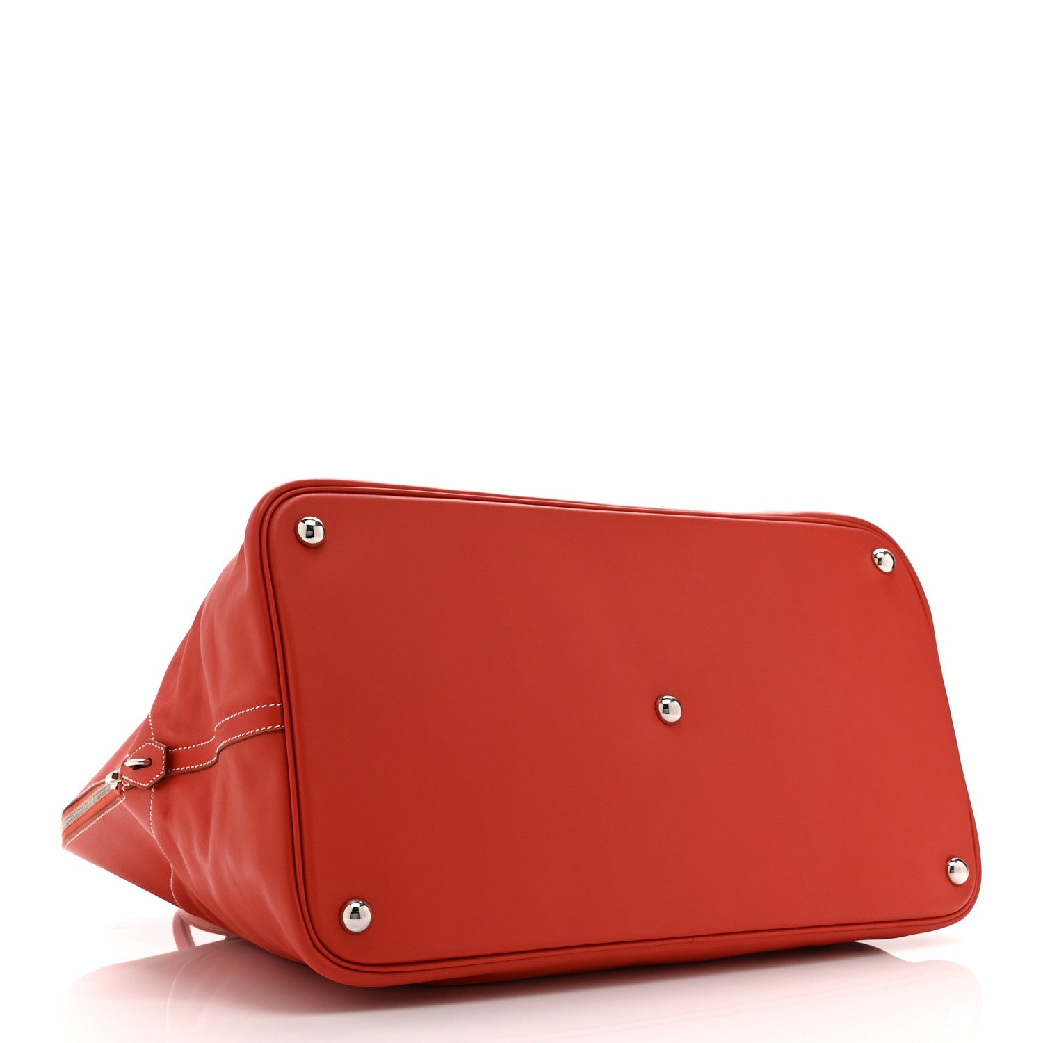 HERMES BOLIDE 45 ROUGE PIVOINE SIKKIM SILVER HARDWARE