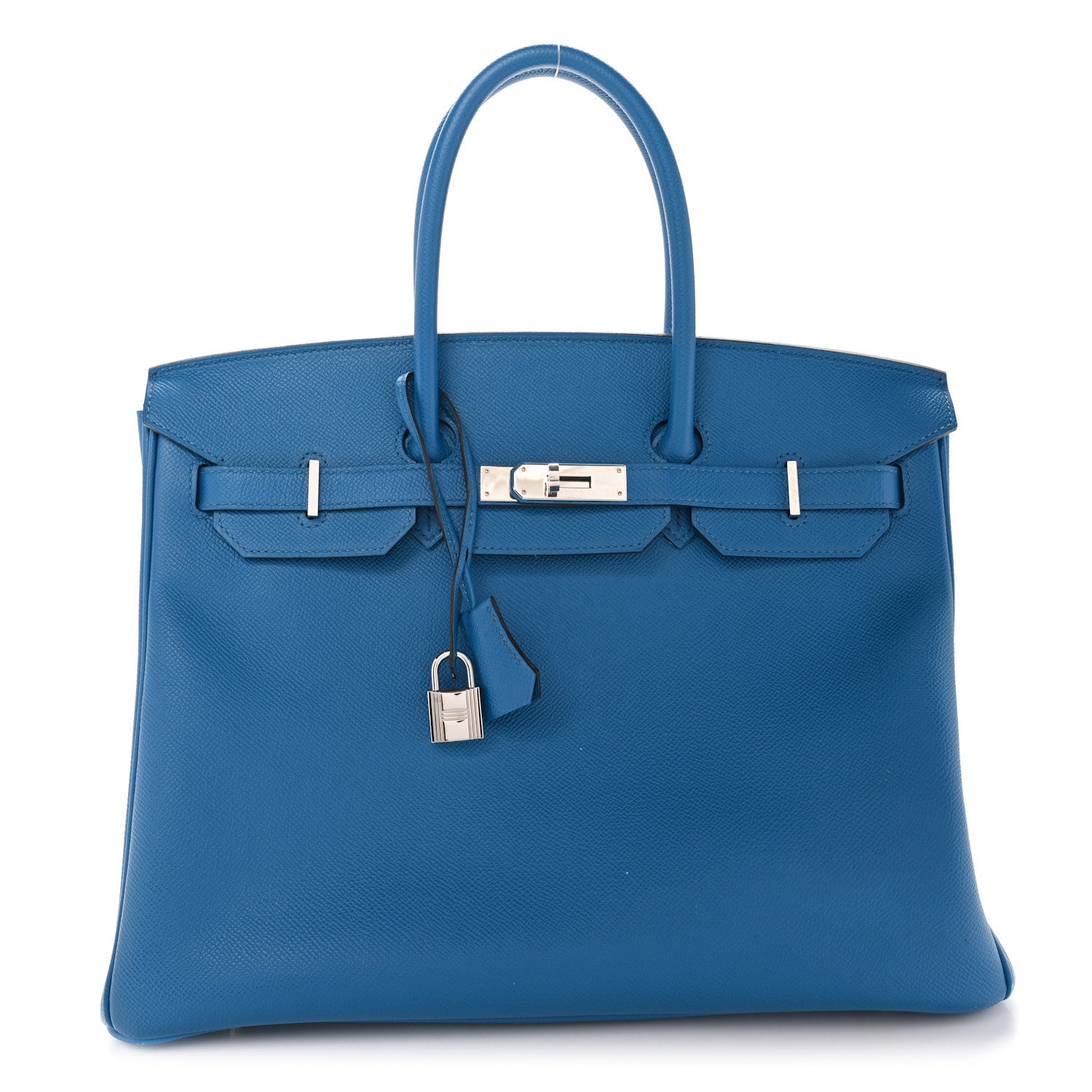 エルメス バーキン 35 Bleu Izmir エプソン シルバー金具 HERMES BIRKIN 35 BLEU IZMIR EPSOM SILVER HARDWARE