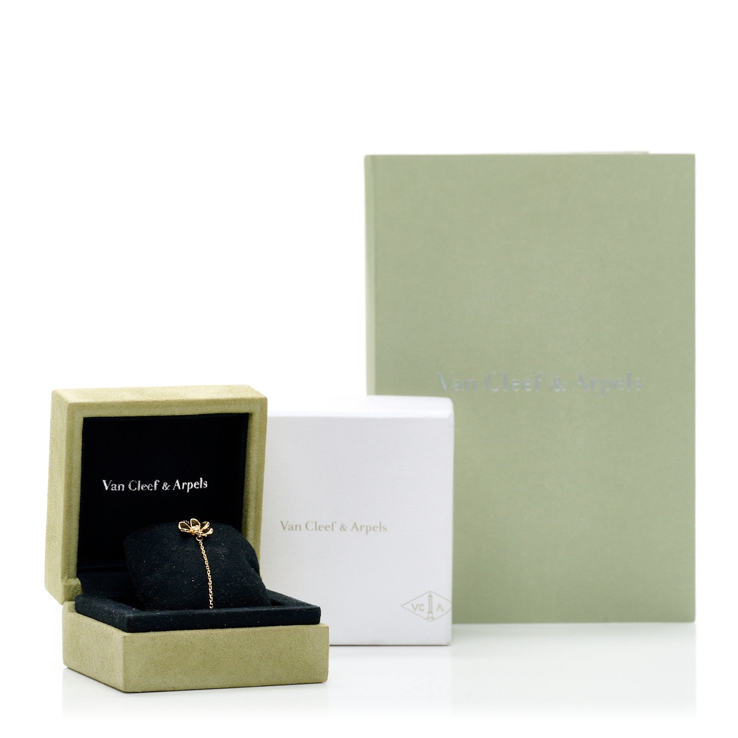 VAN CLEEF 18Kイエローゴールド ダイヤモンド ミニ フリヴォル ブレスレット