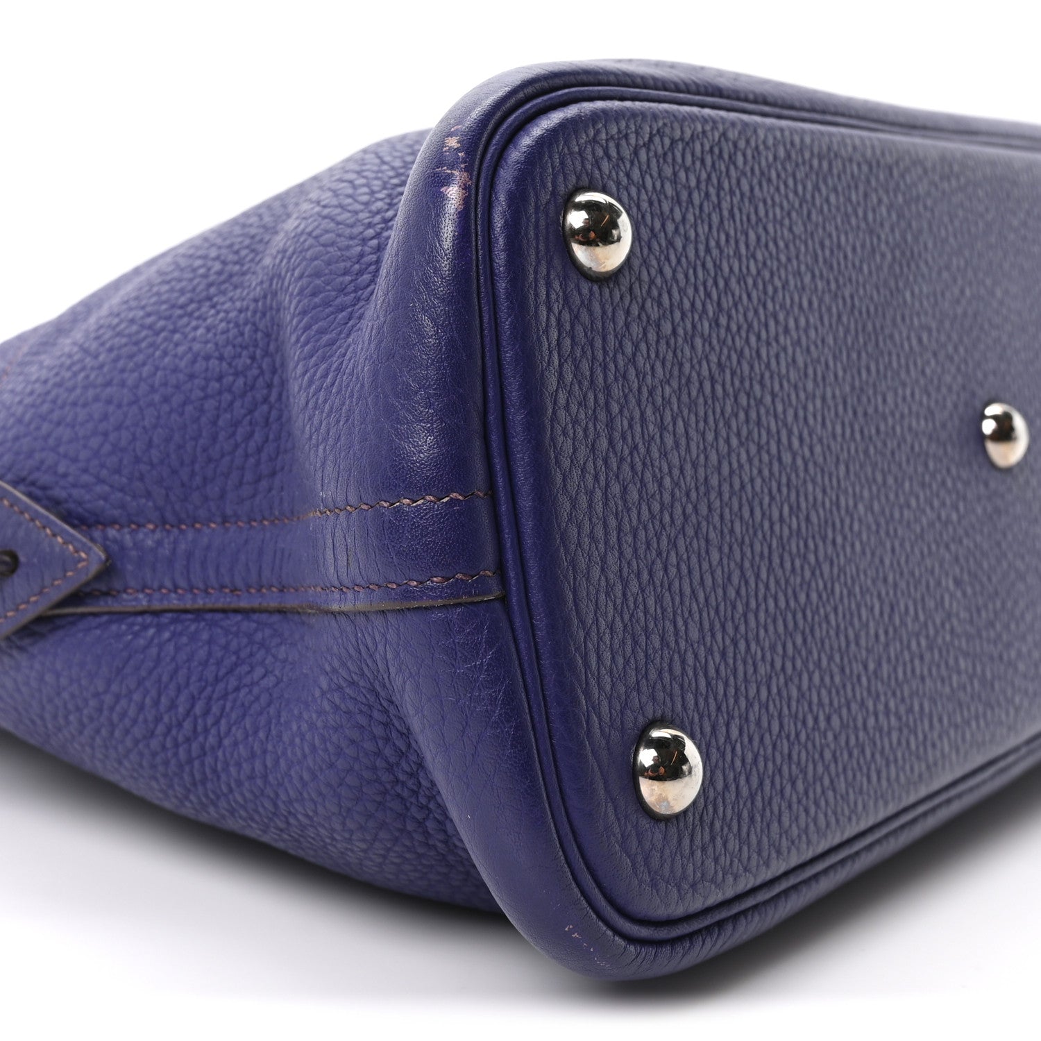 HERMES BOLIDE 31 IRIS TAURILLON CLEMENCE SILVER HARDWARE