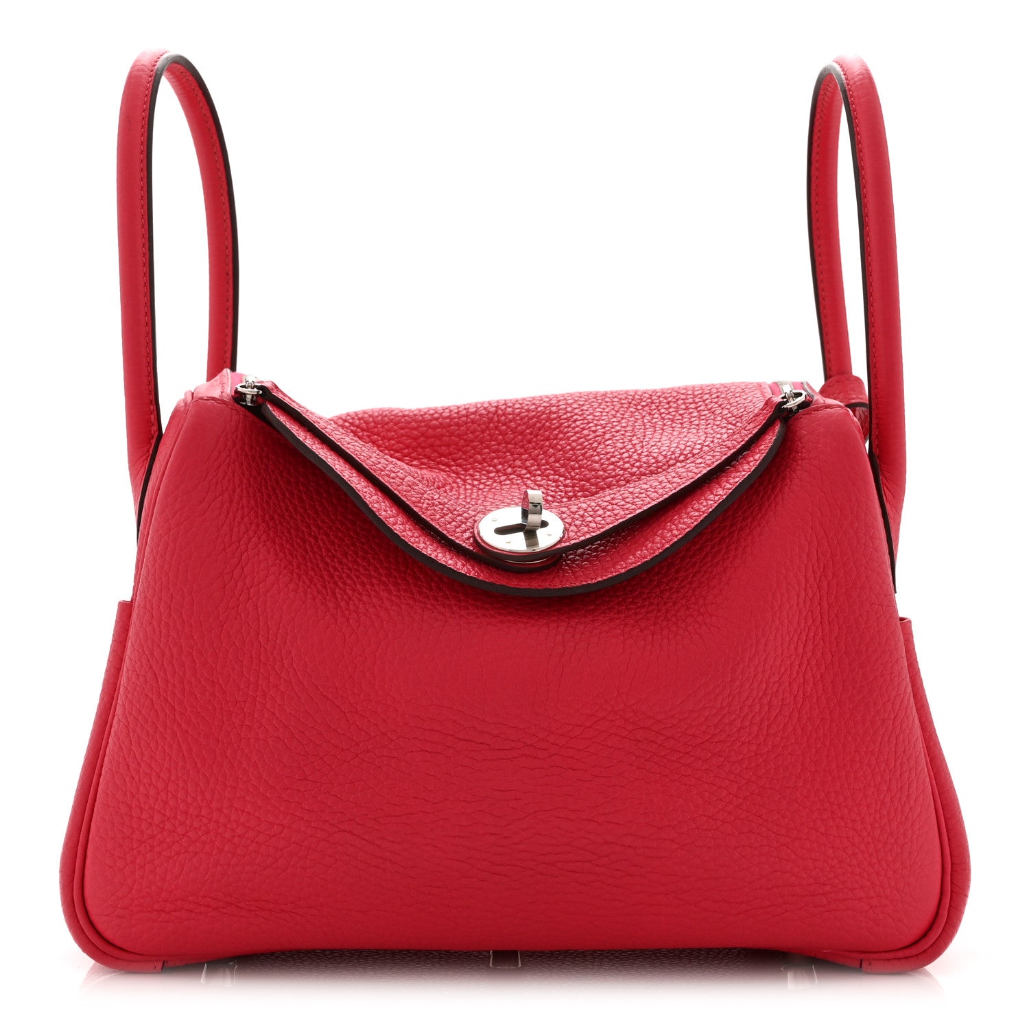 エルメス リンディ 26 Rose Extreme トリヨンクレマンス シルバー金具 HERMES LINDY 26 ROSE EXTREME TAURILLON CLEMENCE SILVER HARDWARE