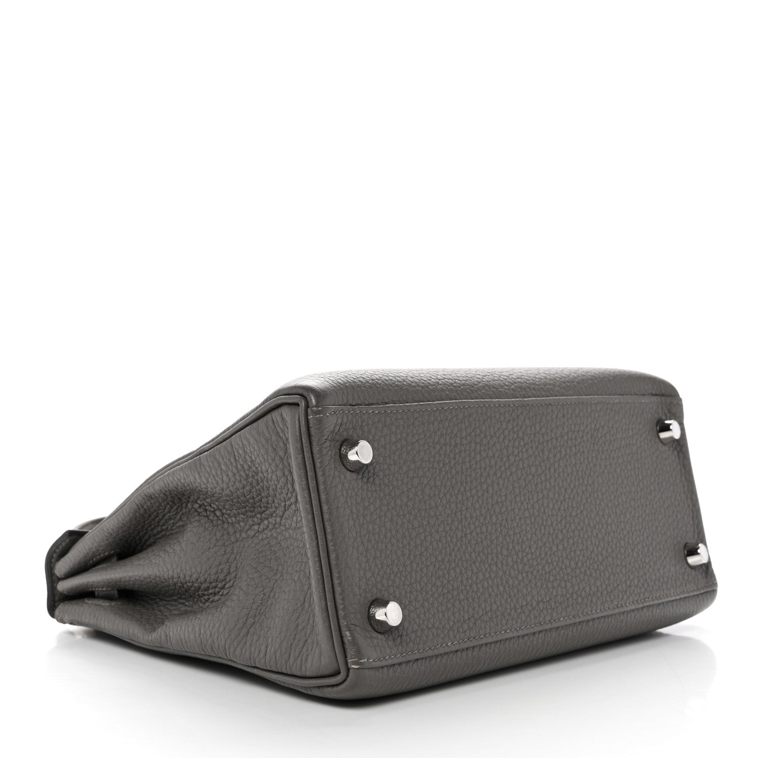 HERMES KELLY 25 RETOURNE ETAIN TOGO SILVER HARDWARE