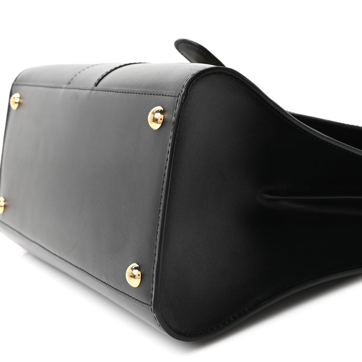 デルヴォー ブリヨン MM ショルダーバッグ Black ボックスカーフスキン ゴールド金具 DELVAUX BRILLANT MM SHOULDER BAG BLACK BOX CALFSKIN GOLD HARDWARE