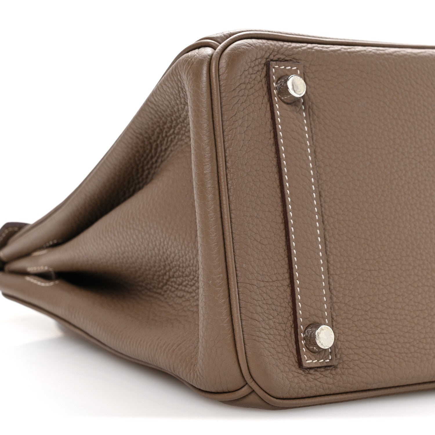 HERMES BIRKIN 30 ETOUPE TOGO SILVER HARDWARE