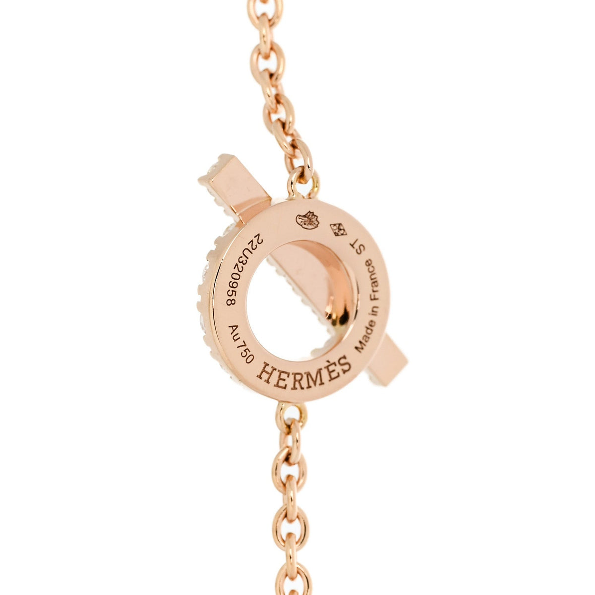 エルメス フィネス ブレスレット 18K ローズゴールド ダイヤモンド HERMES FINESSE BRACELET 18K ROSE GOLD DIAMOND