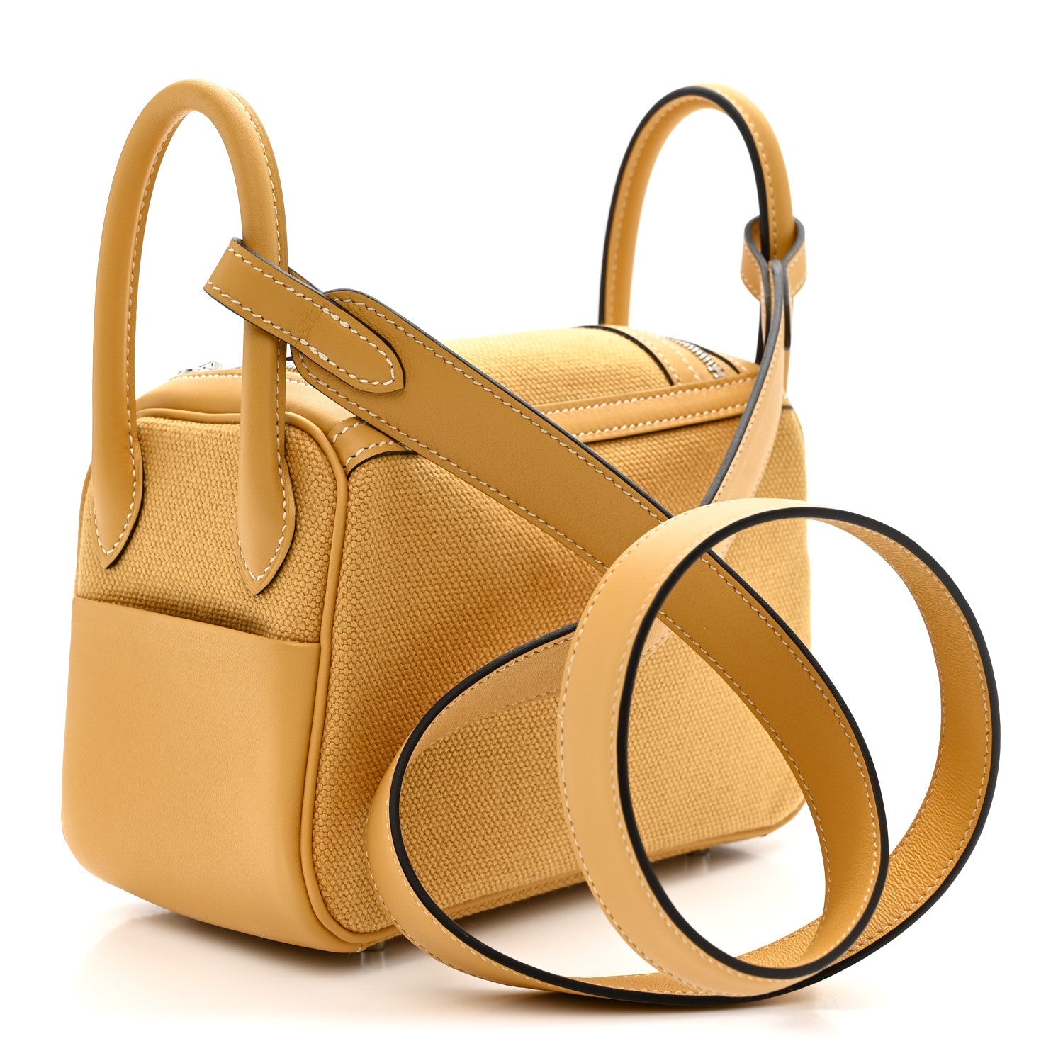 エルメス リンディ 20 Paille スイフト / トワル シルバー金具 HERMES LINDY 20 PAILLE SWIFT / TOILE SILVER HARDWARE