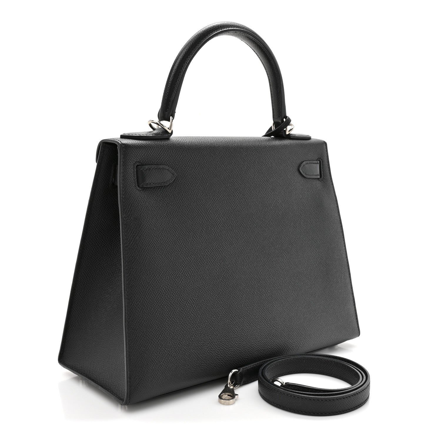 エルメス ケリー 28 外縫い Black エプソン シルバー金具 HERMES KELLY 28 SELLIER BLACK EPSOM SILVER HARDWARE