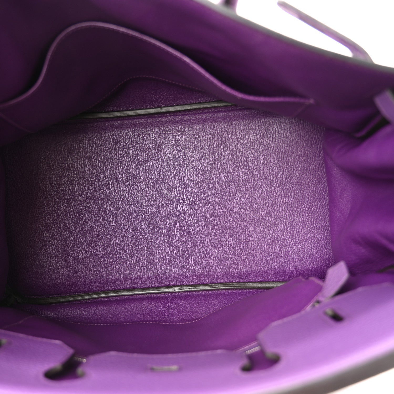 HERMES BIRKIN 35 ULTRAVIOLET TAURILLON CLEMENCE SILVER HARDWARE