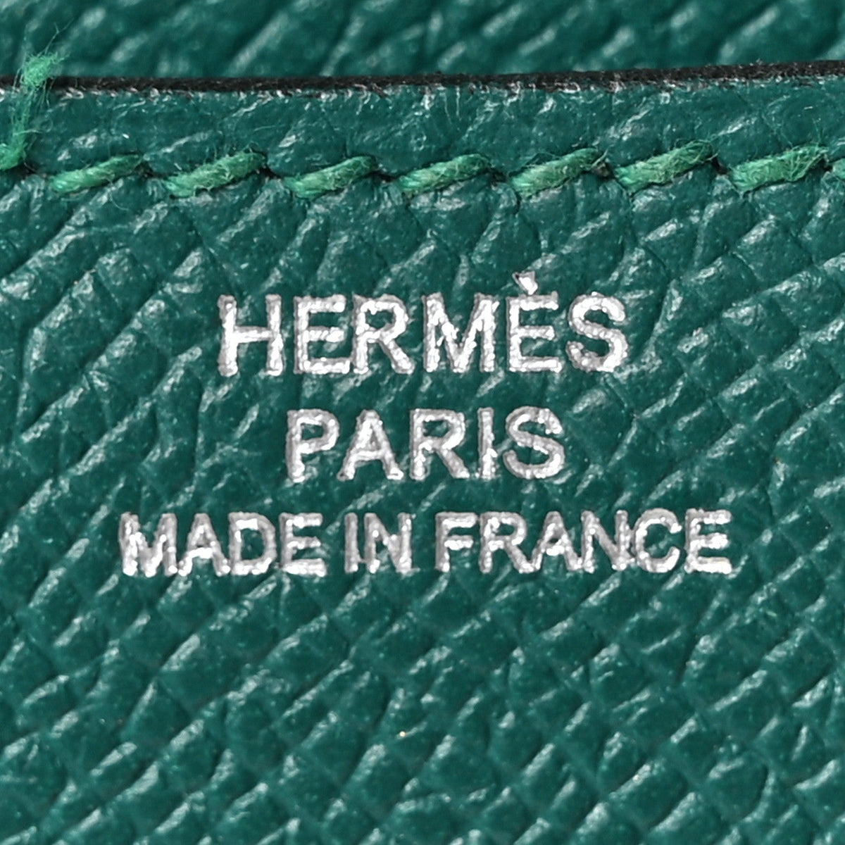 Hermes Mini Constance 18 Malachite Epsom Silver Hardware