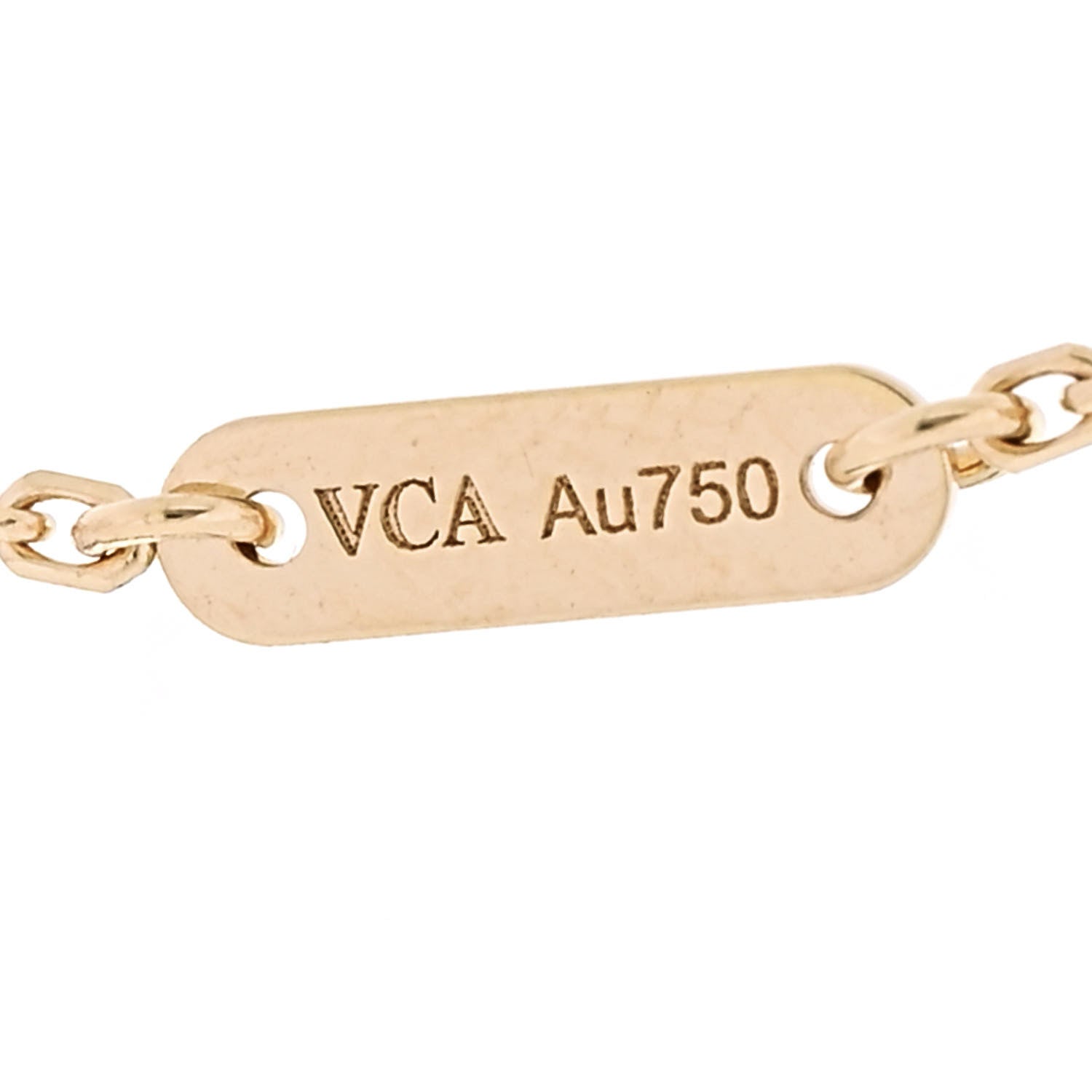 Van Cleef & Arpels Sweet Alhambra Bracelet White Mother of Pearl 18K Yellow Gold