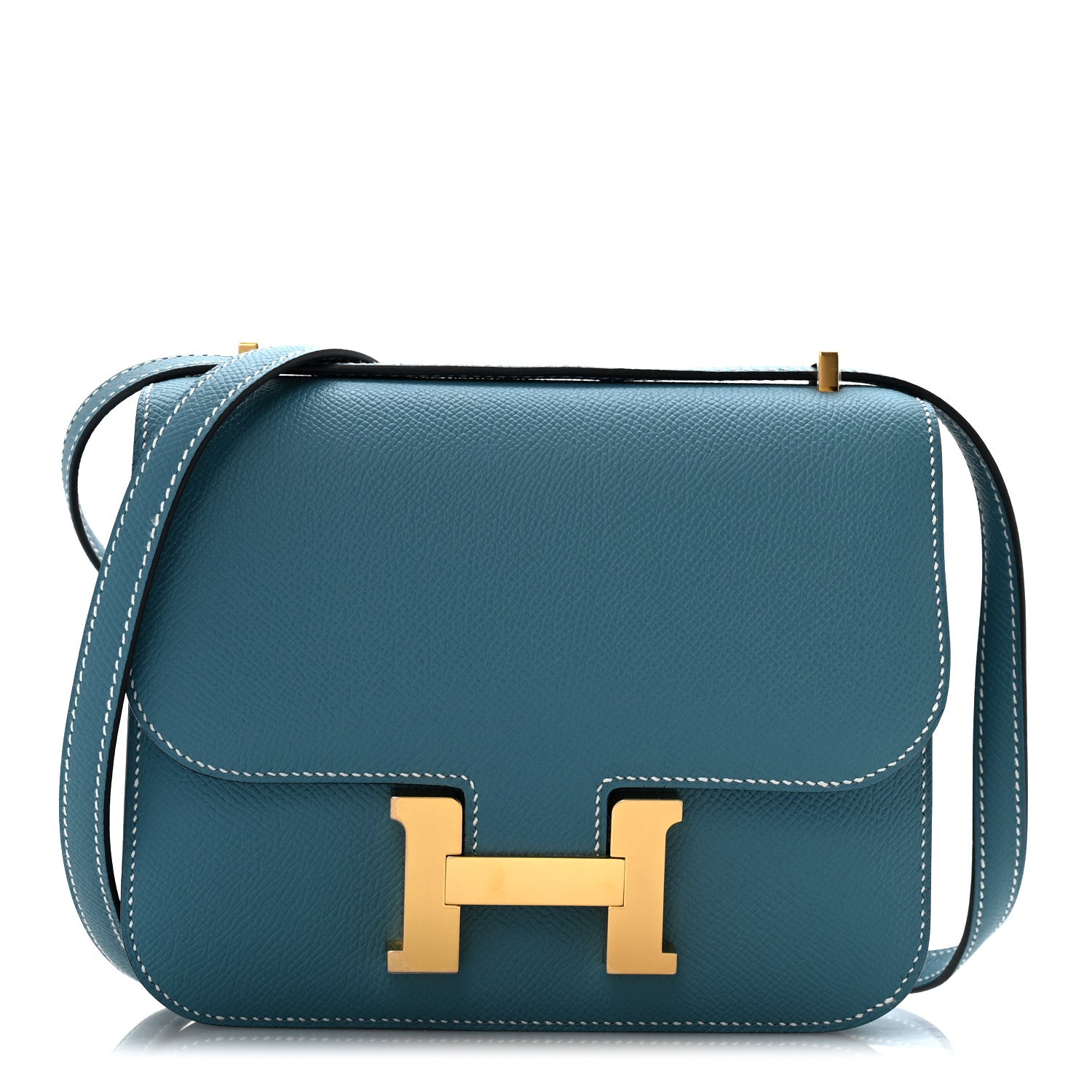 エルメス ミニコンスタンス 18 New Blue Jean エプソン ゴールド金具 HERMES MINI CONSTANCE 18 NEW BLUE JEAN EPSOM GOLD HARDWARE