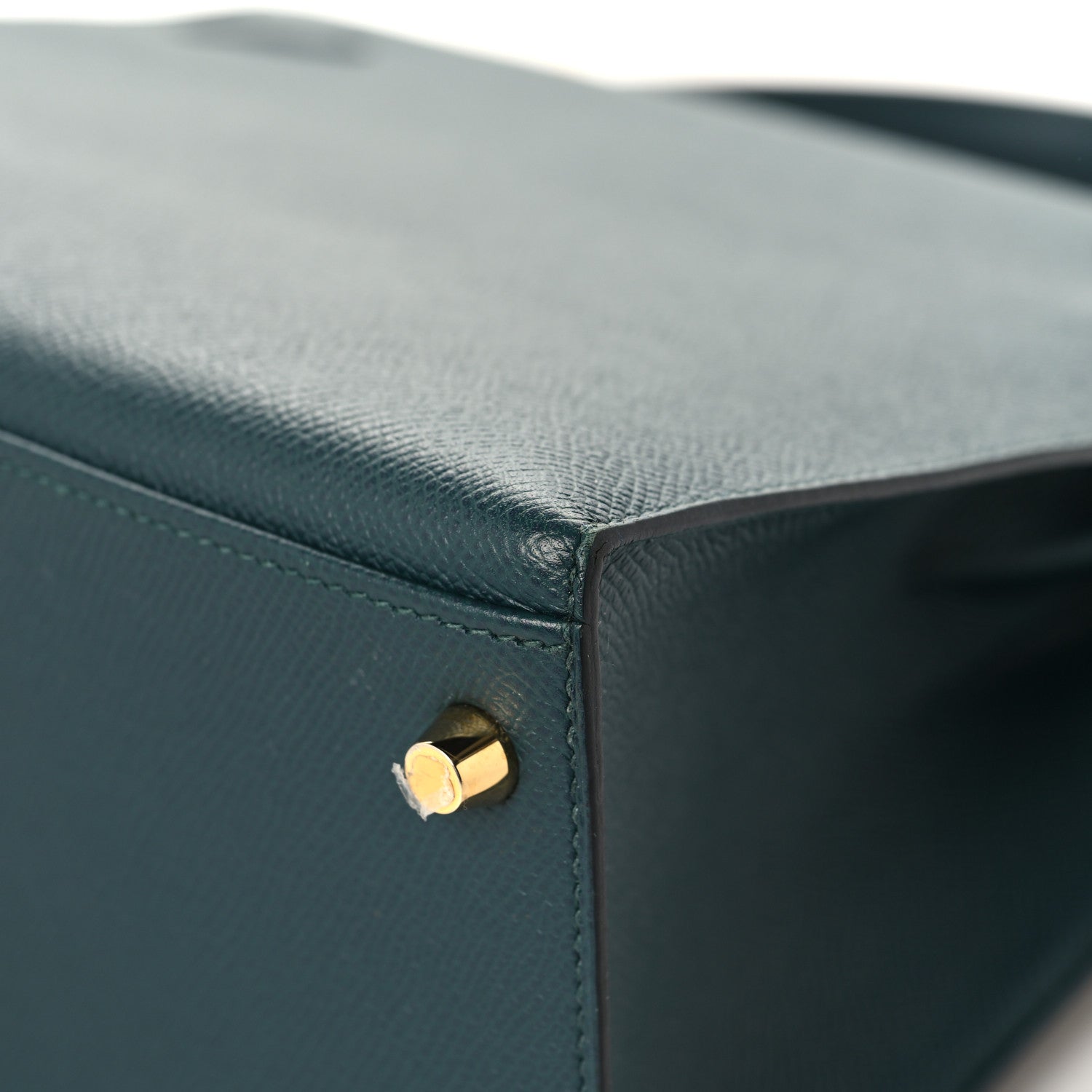 HERMES KELLY 28 SELLIER VERT CYPRESS EPSOM GOLD HARDWARE