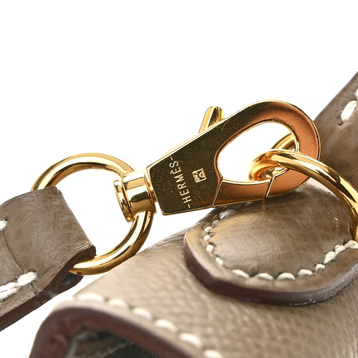 Hermès Mini Kelly 20 Sellier Etoupe Epsom Gold Hardware