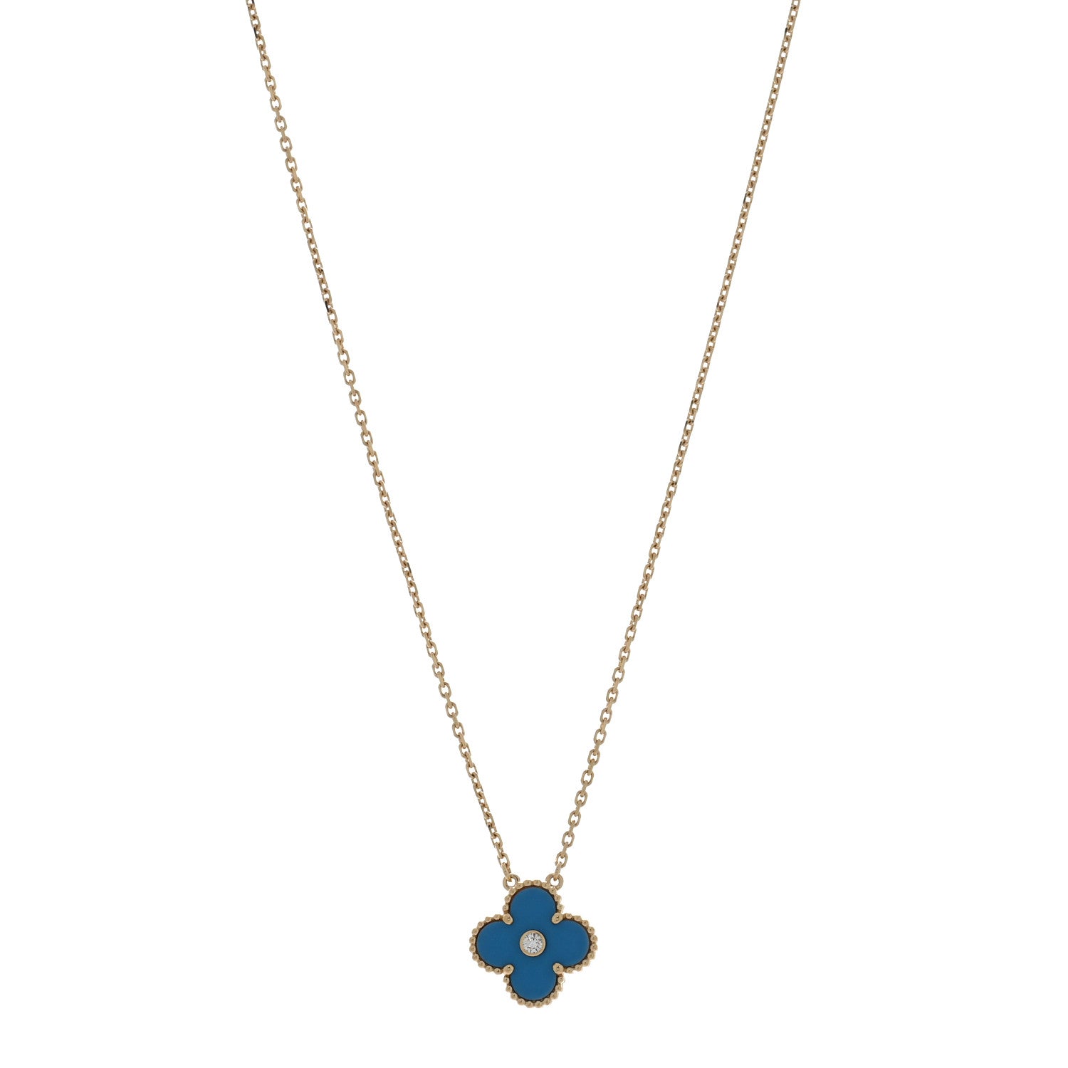 ヴァンクリーフ&アーペル ヴィンテージアルハンブラ ペンダントネックレス ダイヤモンド 18K イエローゴールド VAN CLEEF & ARPELS VINTAGE ALHAMBRA PENDANT NECKLACE DIAMOND 18K YELLOW GOLD