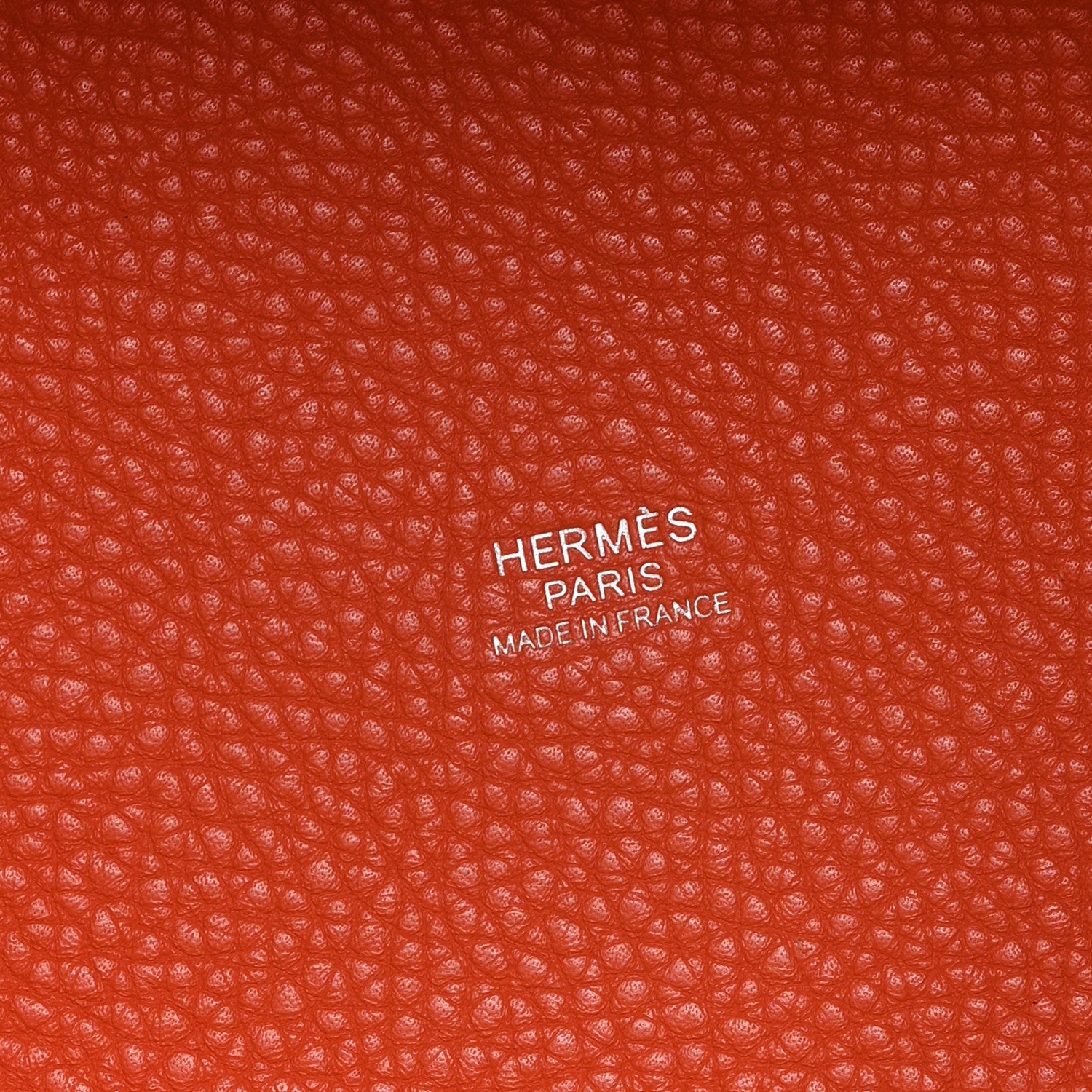 HERMES PICOTIIN LOCK PM 18 ORANGE POPPY TAURILLON CLEMENCE SILVER HARDWARE