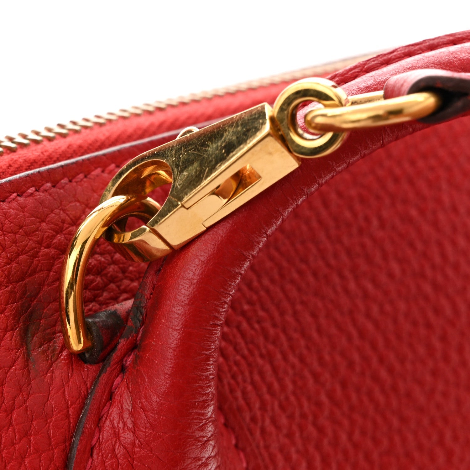 エルメス ボリード 35 Rouge Piment トリヨンクレマンス ローズゴールド金具 HERMES BOLIDE 35 ROUGE PIMENT TAURILLON CLEMENCE ROSE GOLD HARDWARE