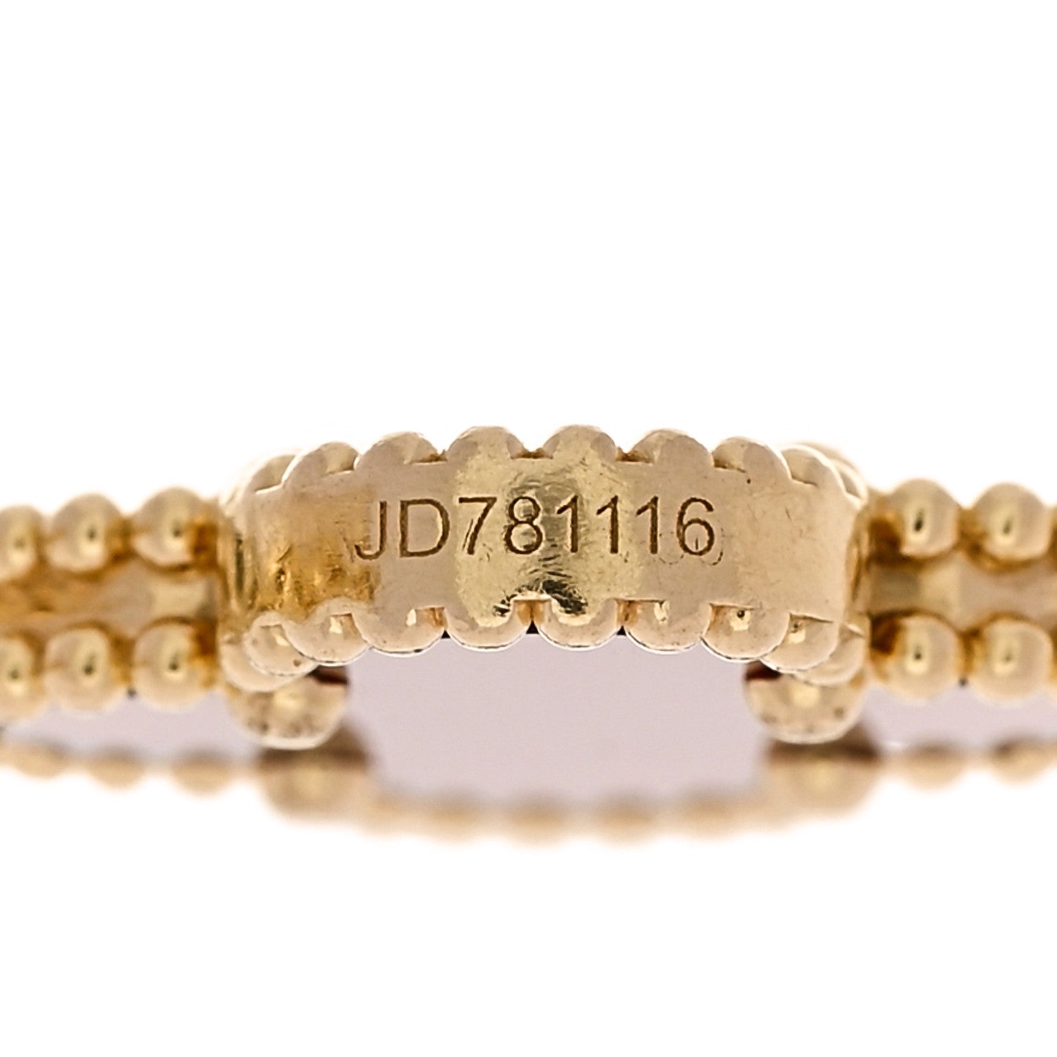 Van Cleef & Arpels 18K Yellow Gold Carnelian 5 Motif Vintage Alhambra Bracelet