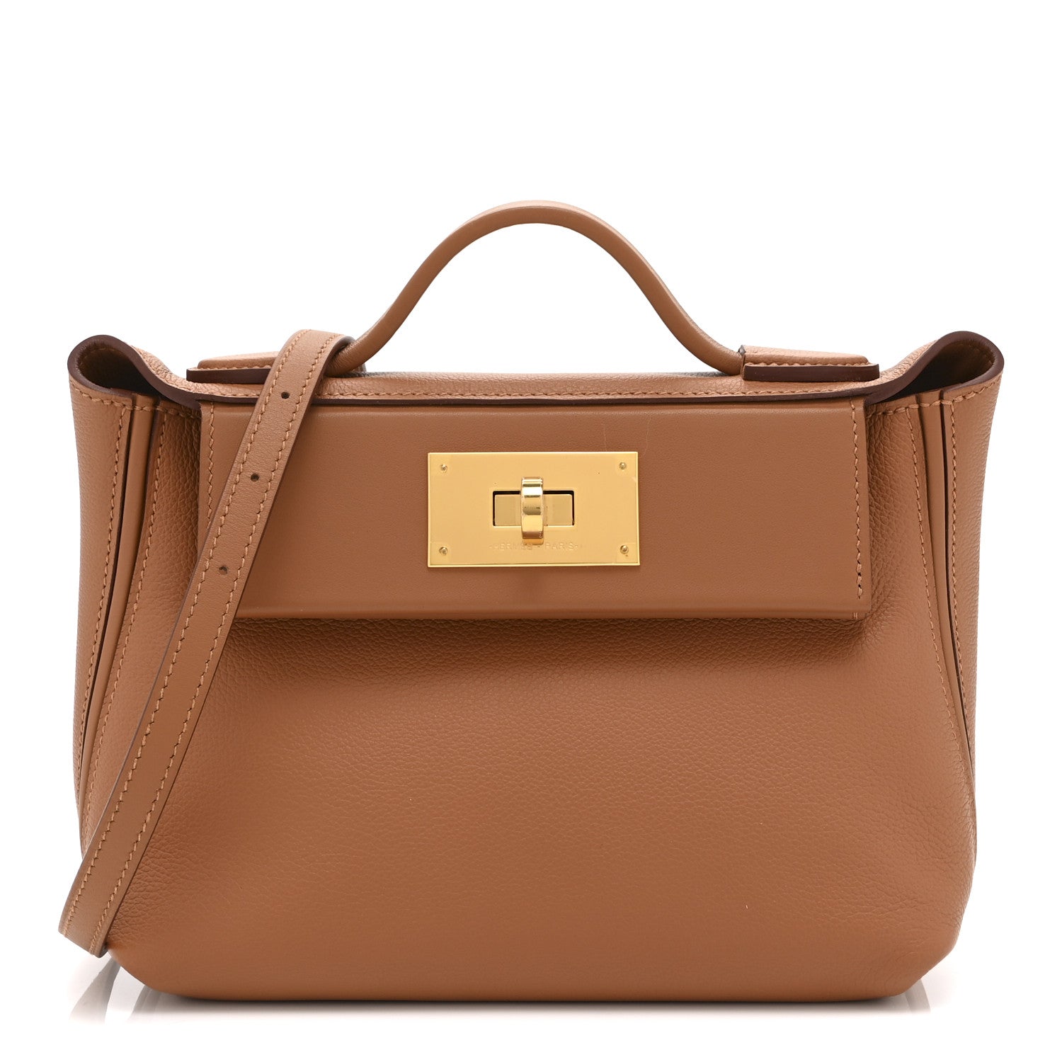 エルメス 24/24 ミニヴァンキャトル 21 Gold エバーカラー / スイフト シルバー金具 HERMES 24/24 21 GOLD EVERCOLOR / SWIFT SILVER HARDWARE