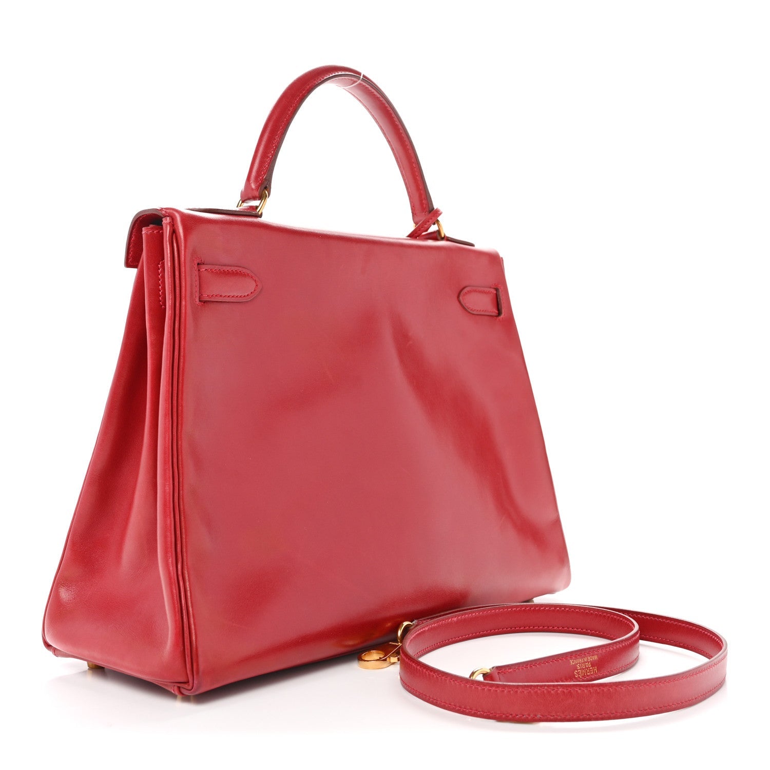 エルメス ケリー32 内縫い Rouge Casaque ボックス ゴールド金具 HERMES KELLY32 RETOURNE ROUGE CASAQUE BOX GOLD HARDWARE