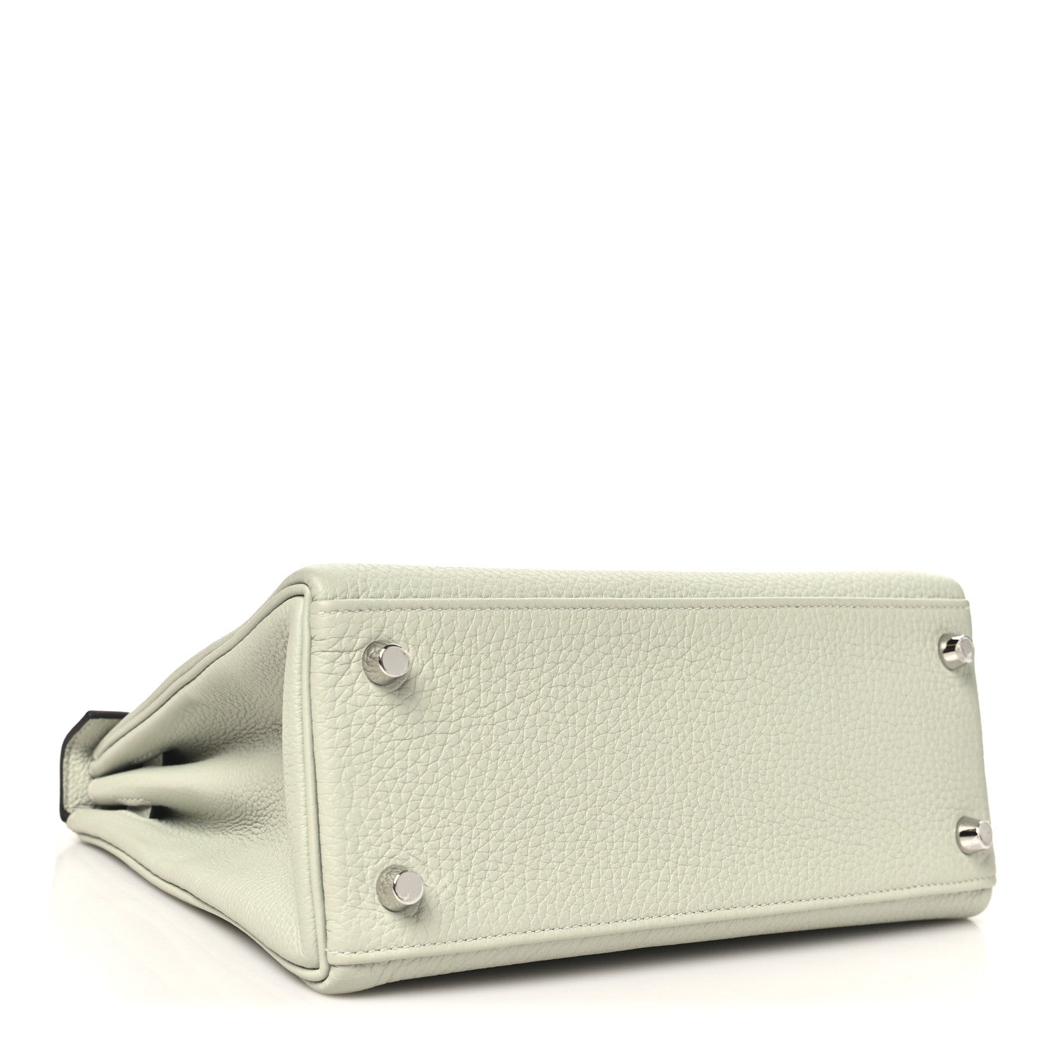 HERMES KELLY 25 RETOURNE GRIS NEVE TOGO SILVER HARDWARE