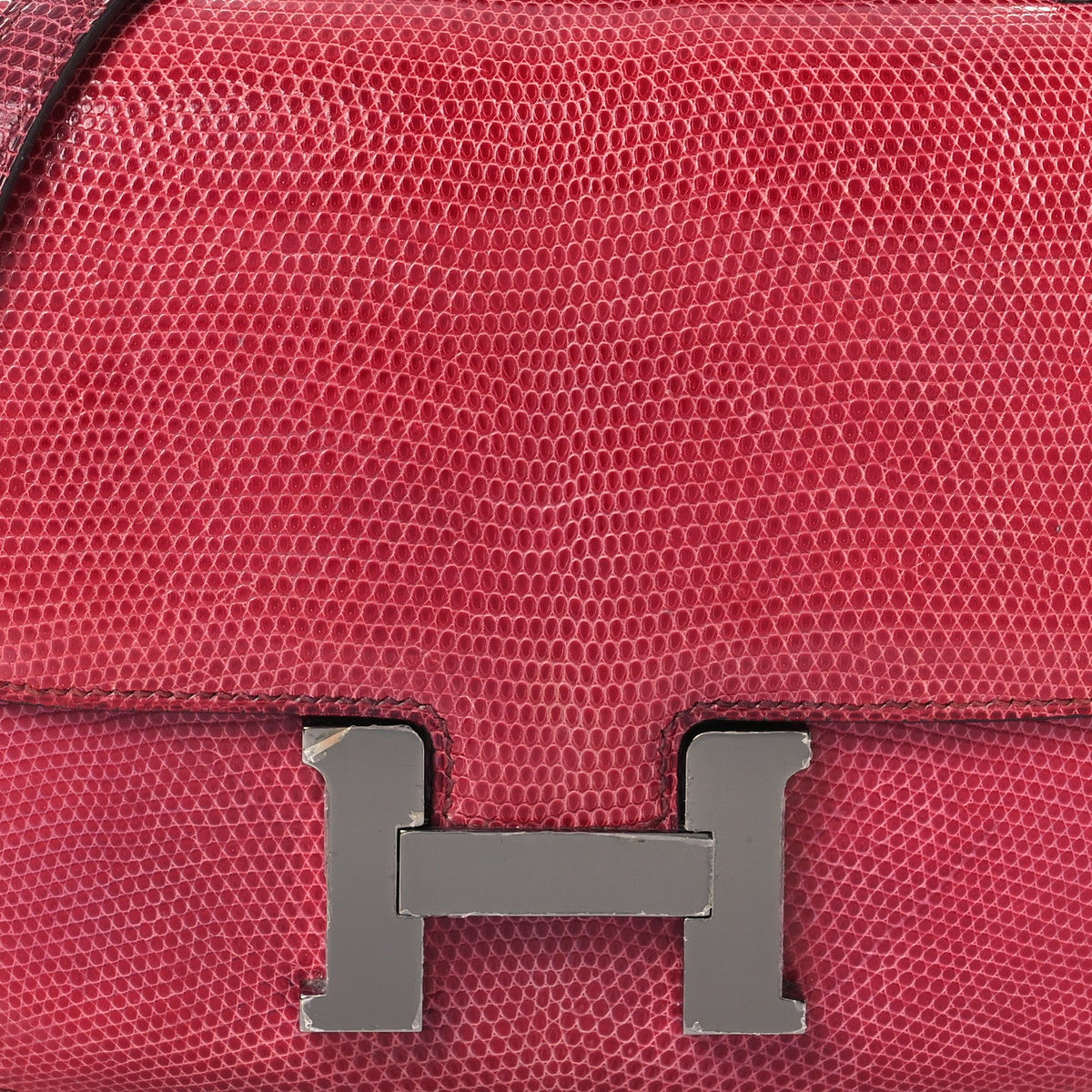 エルメス ミニコンスタンス 18 Fuchsia リザード シルバー金具 HERMES MINI CONSTANCE 18 FUCHSIA LIZARD SILVER HARDWARE