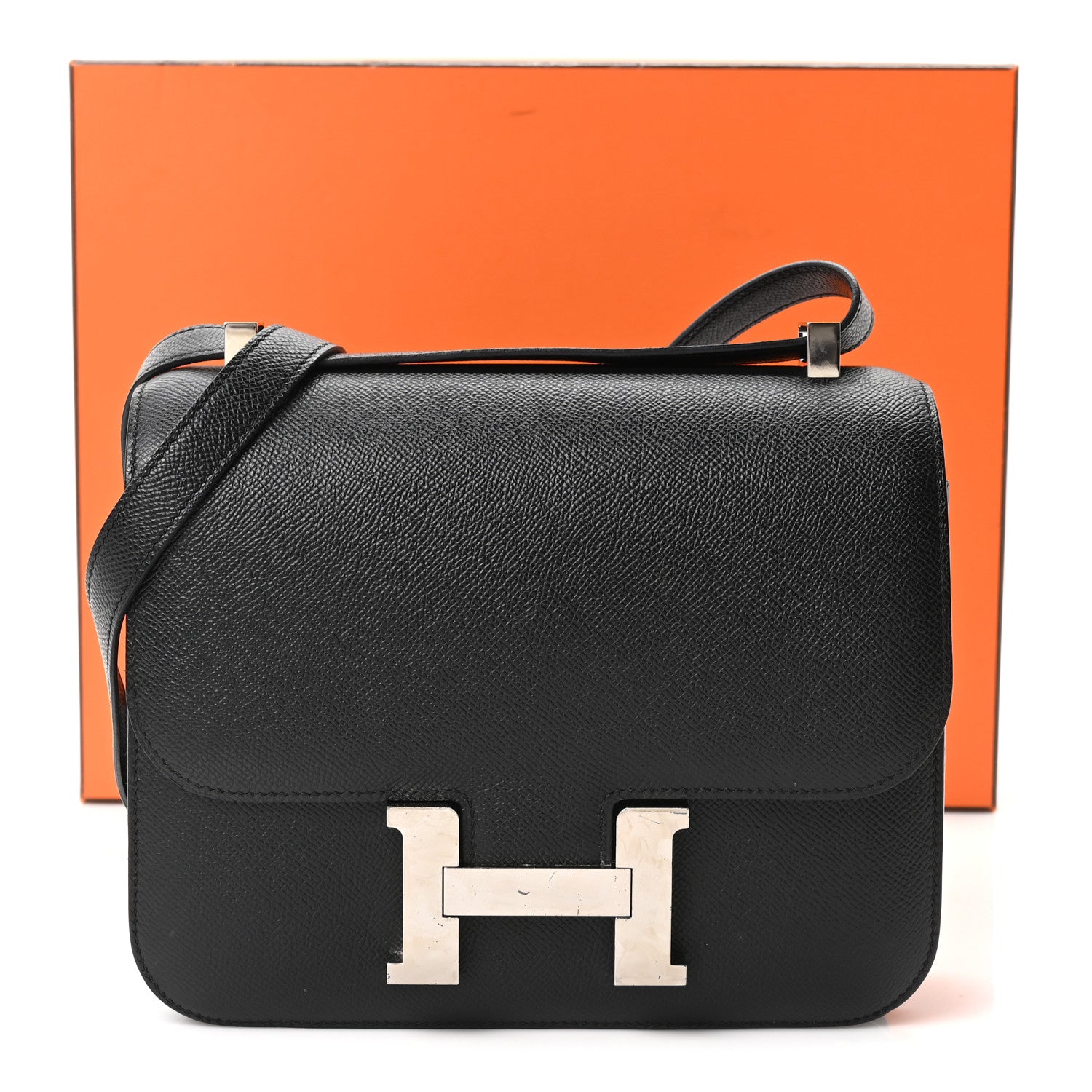 エルメス コンスタンス 24 Black エプソン シルバー金具 HERMES CONSTANCE 24 BLACK EPSOM SILVER HARDWARE