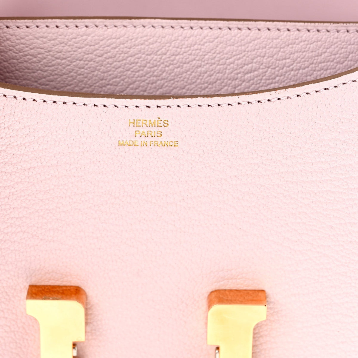 エルメス ミニコンスタンス 18 Mauve Pale シェーブルミゾール ローズゴールド金具 HERMES MINI CONSTANCE 18 MAUVE PALE CHEVRE MYSORE ROSE GOLD HARDWARE
