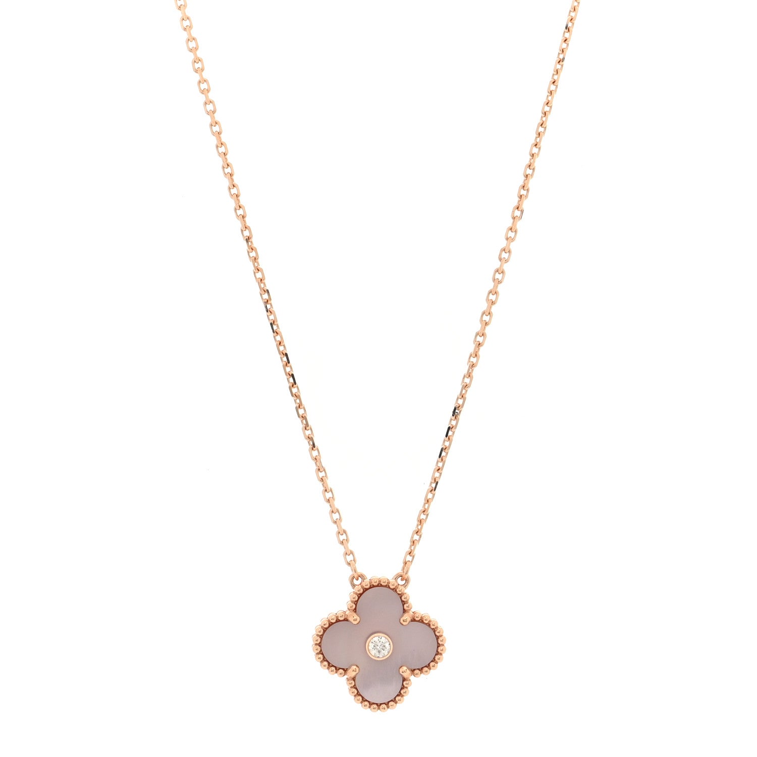 ヴァンクリーフ&アーペル ヴィンテージアルハンブラ ペンダントネックレス マルチカラー 18K ローズゴールド VAN CLEEF & ARPELS VINTAGE ALHAMBRA PENDANT NECKLACE MULTICOLOR 18K ROSE GOLD