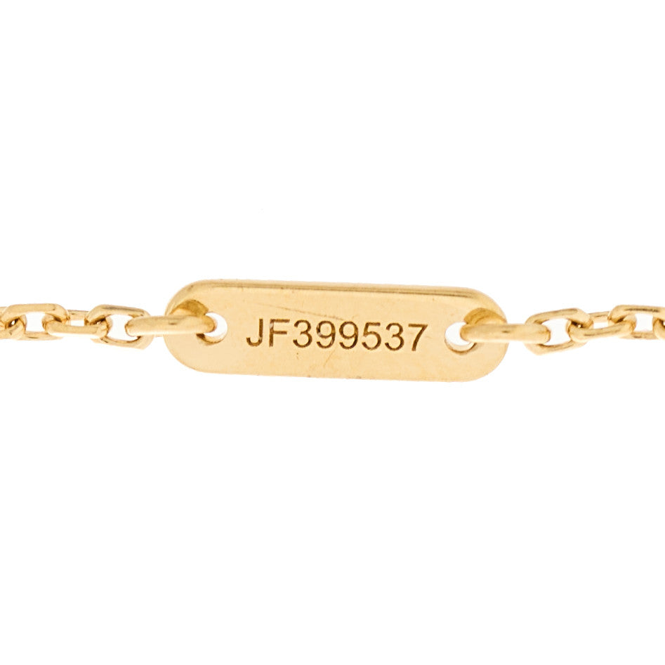 Van Cleef & Arpels 18K Yellow Gold Diamond Mini Frivole Bracelet