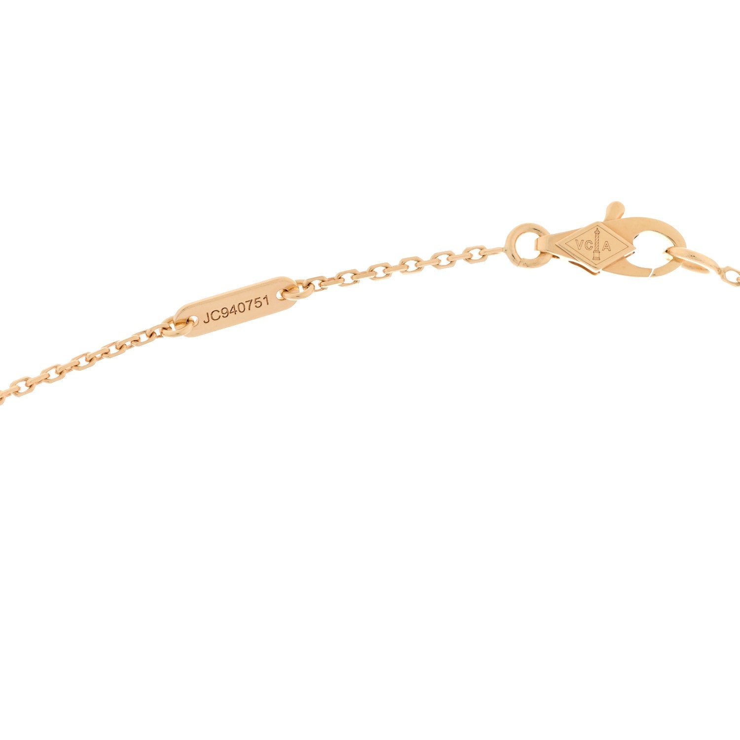 Van Cleef & Arpels 18K Yellow Gold Mother-of-Pearl Sweet Alhambra Butterfly Pendant Necklace