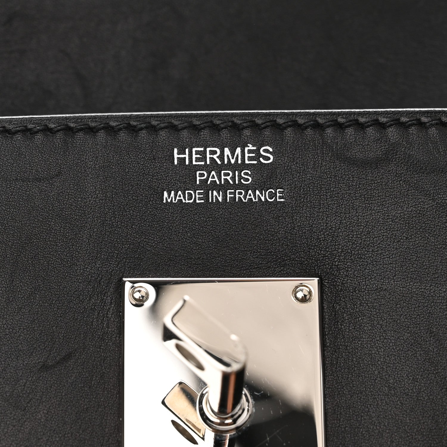 HERMES Birkin 40 Haut à Courroies HAC Ecru Black Evergrain / Hunter Silver Hardware