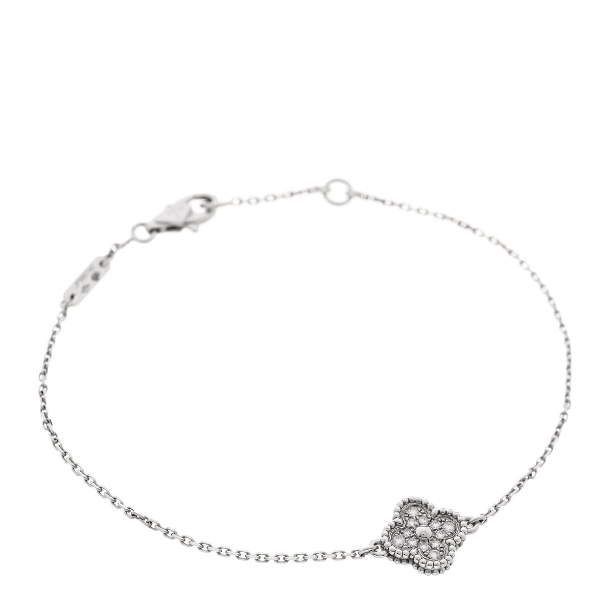 Van Cleef & Arpels Sweet Alhambra Bracelet Diamond 18K White Gold