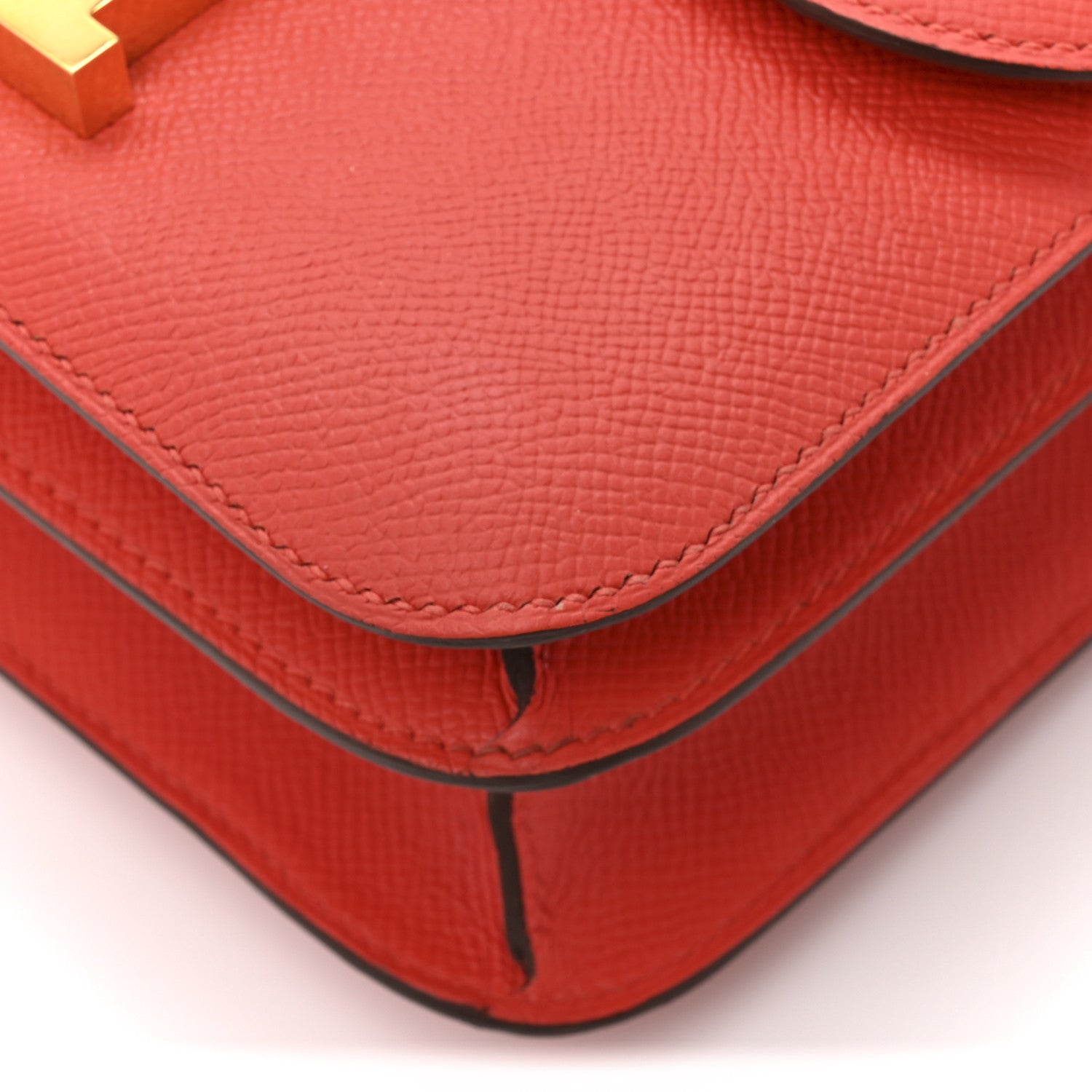 HERMES CONSTANCE 24 ROUGE PIVOINE EPSOM GOLD HARDWARE