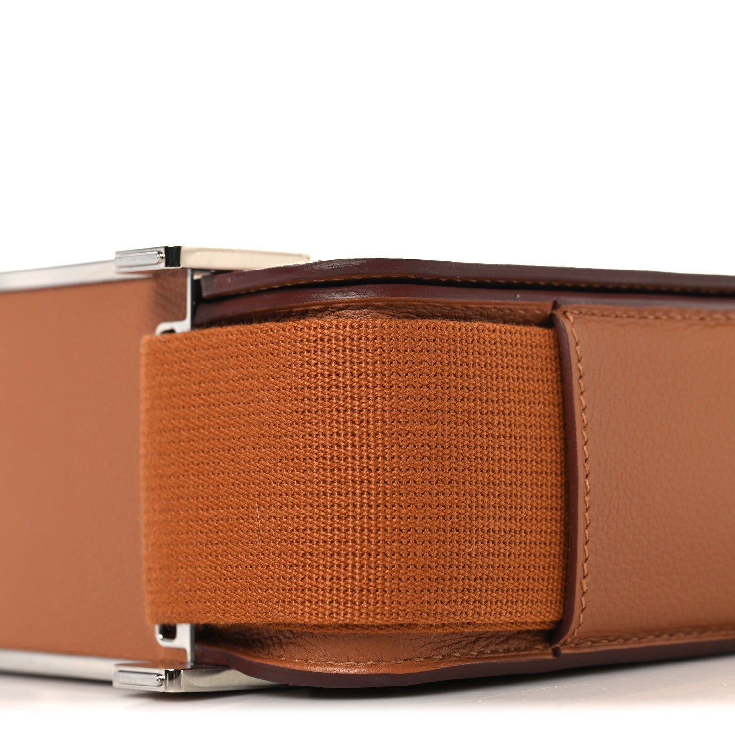 HERMES GETA GOLD EVERCOLOR SILVER HARDWARE