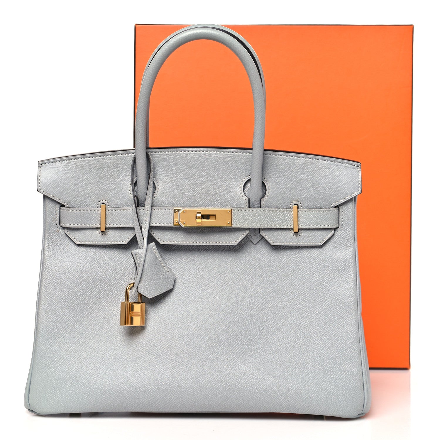 HERMES BIRKIN 30 GRIS MOUETTE EPSOM GOLD HARDWARE