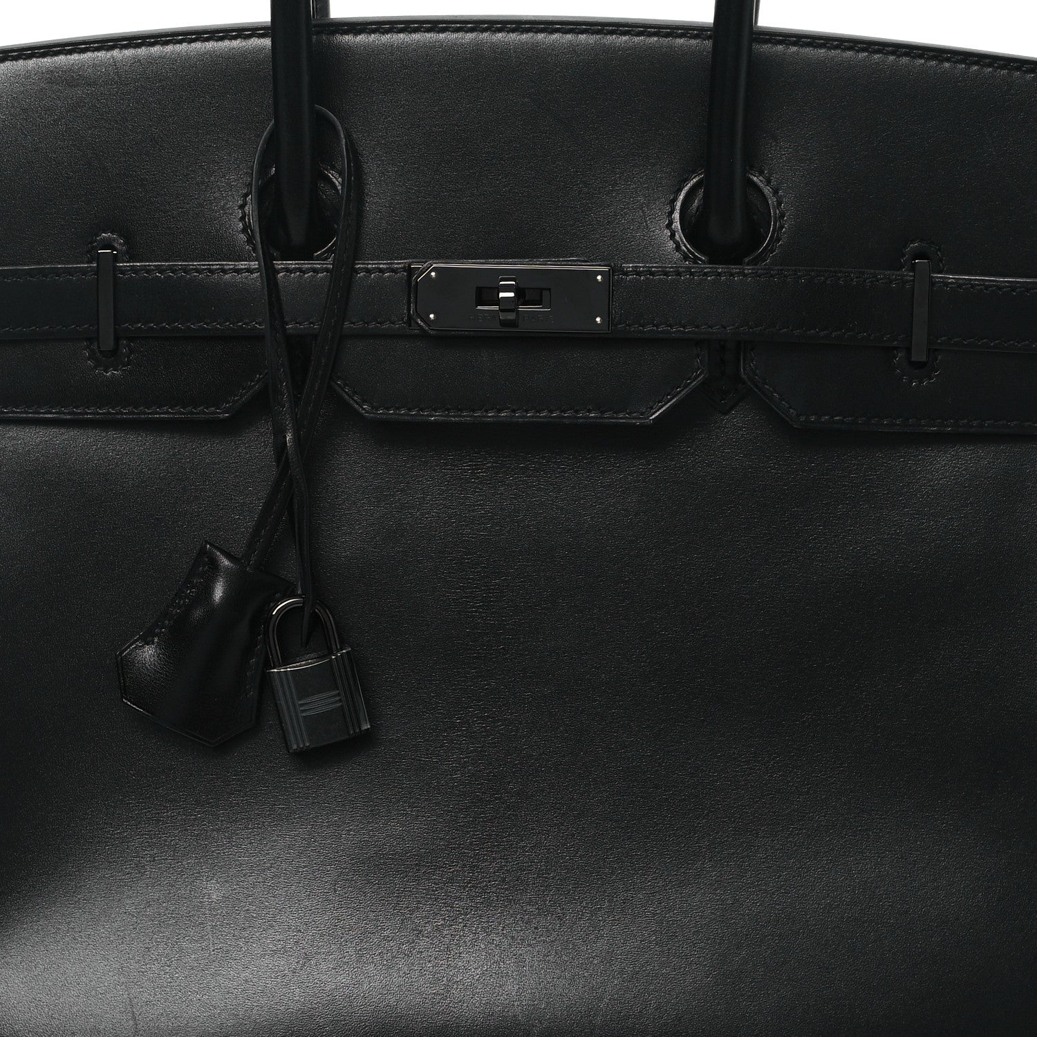 HERMES BIRKIN 35 SO-BLACK BOX CALFSKIN BLACK HARDWARE