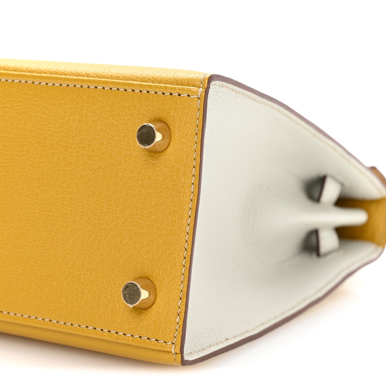エルメス ケリー 25 HSS パーソナルオーダー 外縫い Jaune Ambre Bleu Glacier シェーブルミゾール シャンパンゴールド金具 HERMES KELLY 25 HSS PERSONAL ORDER SELLIER JAUNE AMBRE BLEU GLACIER CHEVRE MYSORE BRUSHED GOLD HARDWARE