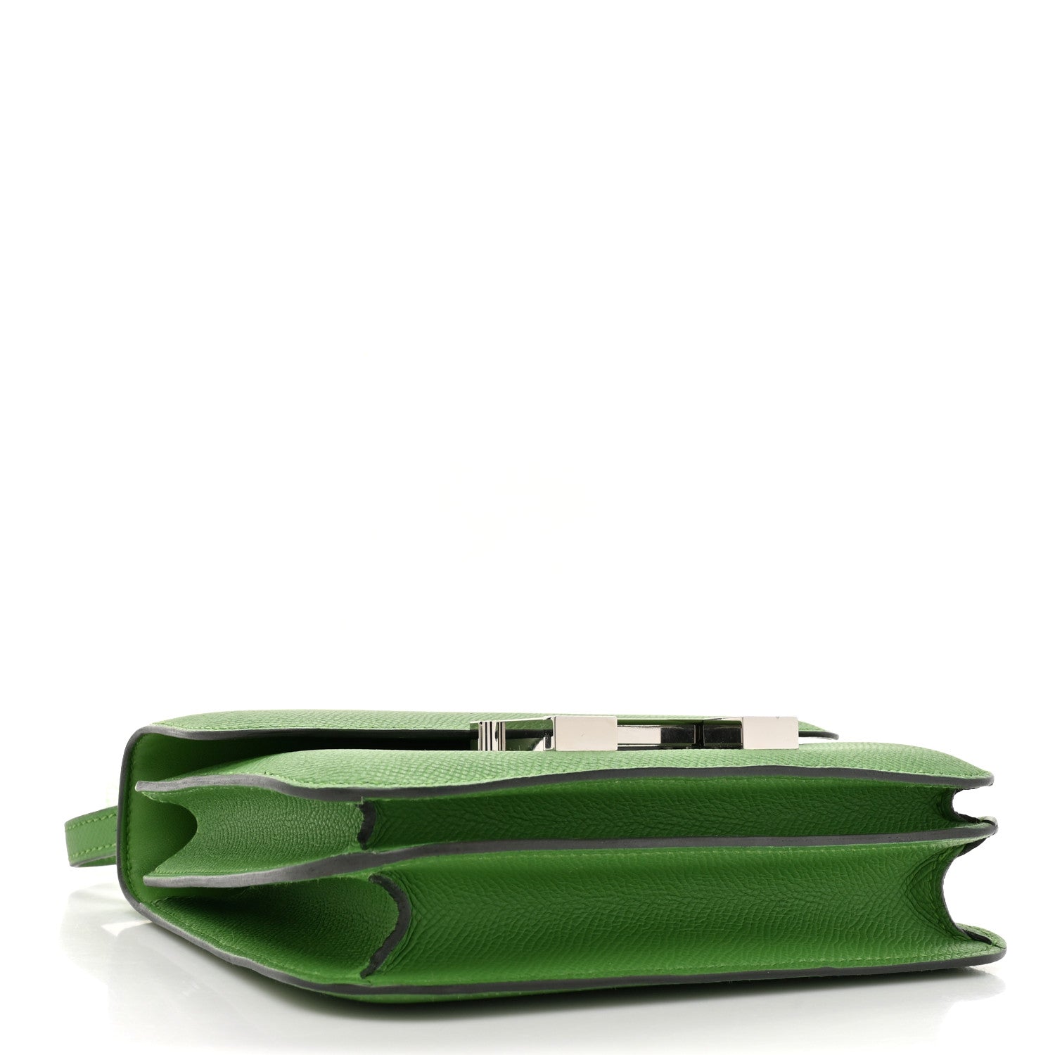 HERMES MINI CONSTANCE 18 VERT YUCCA EPSOM SILVER HARDWARE