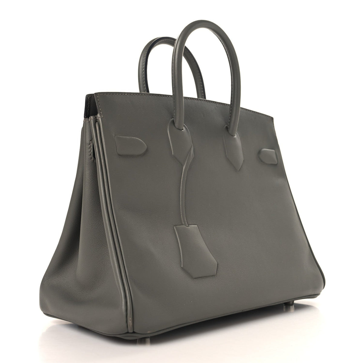 エルメス バーキンシャドウ 25 Gris Meyer スイフト シルバー金具 HERMES BIRKIN SHADOW 25 GRIS MEYER SWIFT SILVER HARDWARE
