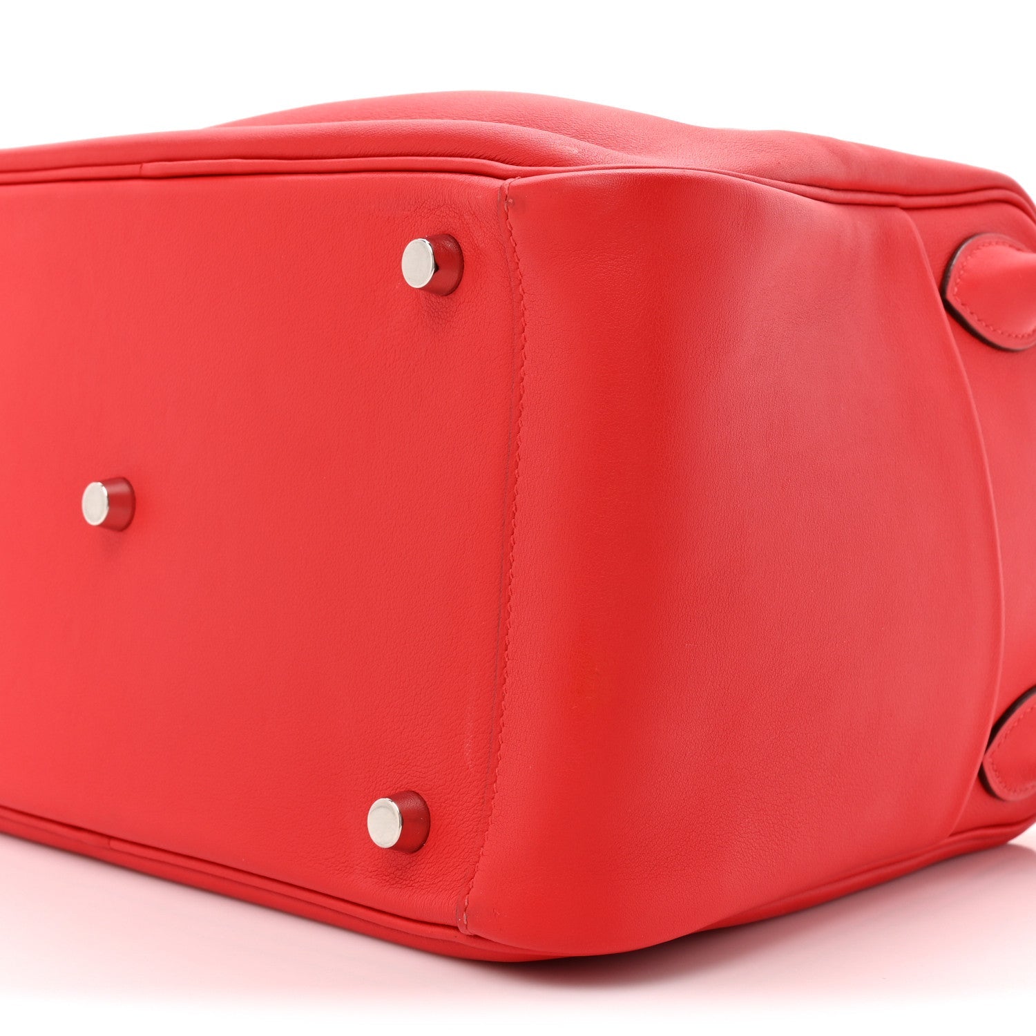 HERMES LINDY 30 VERSO ROUGE DE COEUR ROUGE PIMENT SWIFT SILVER HARDWARE