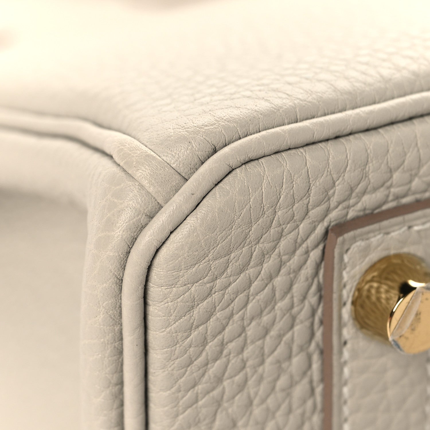 HERMES BIRKIN 25 BETON TOGO GOLD HARDWARE