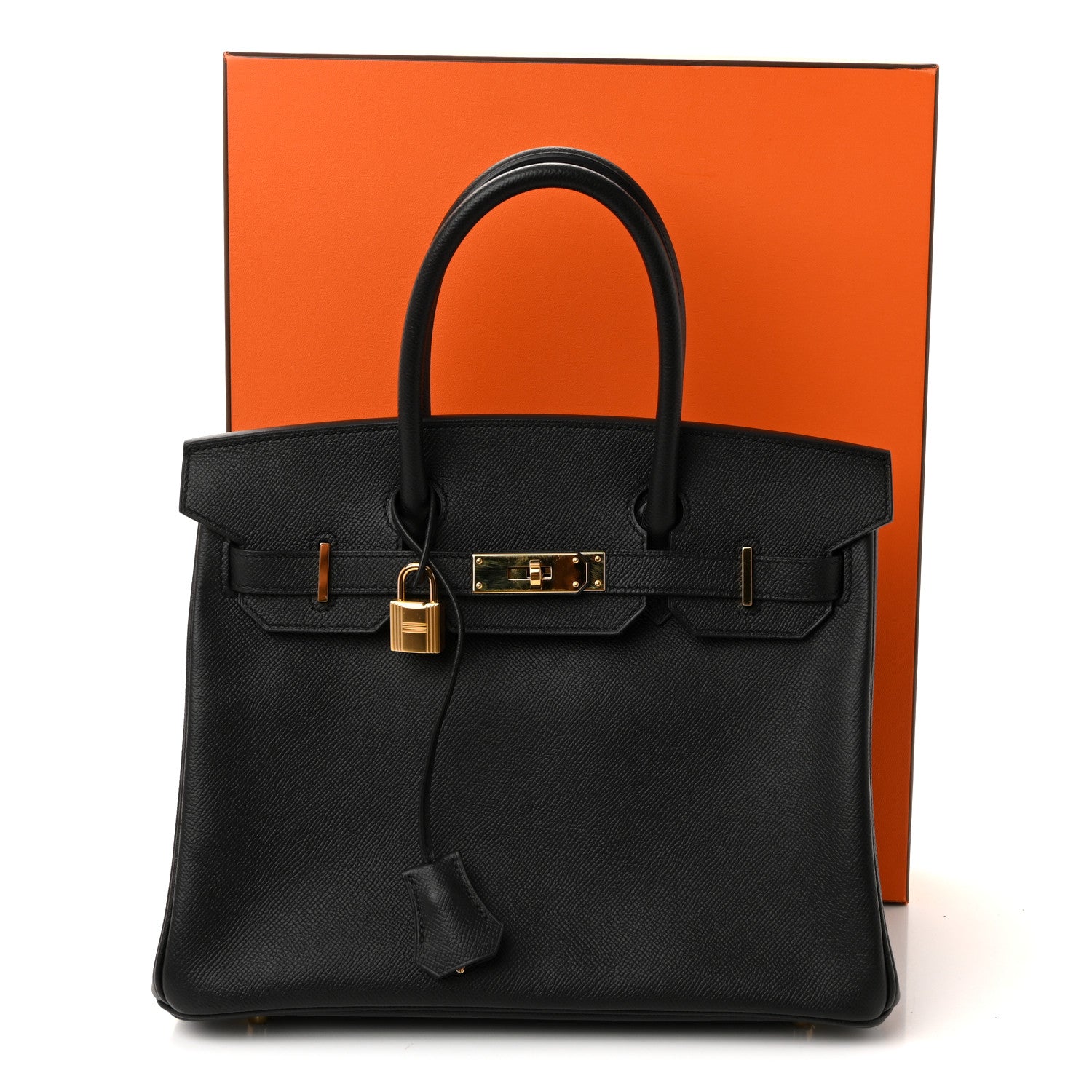 HERMES BIRKIN 30 BLACK EPSOM GOLD HARDWARE