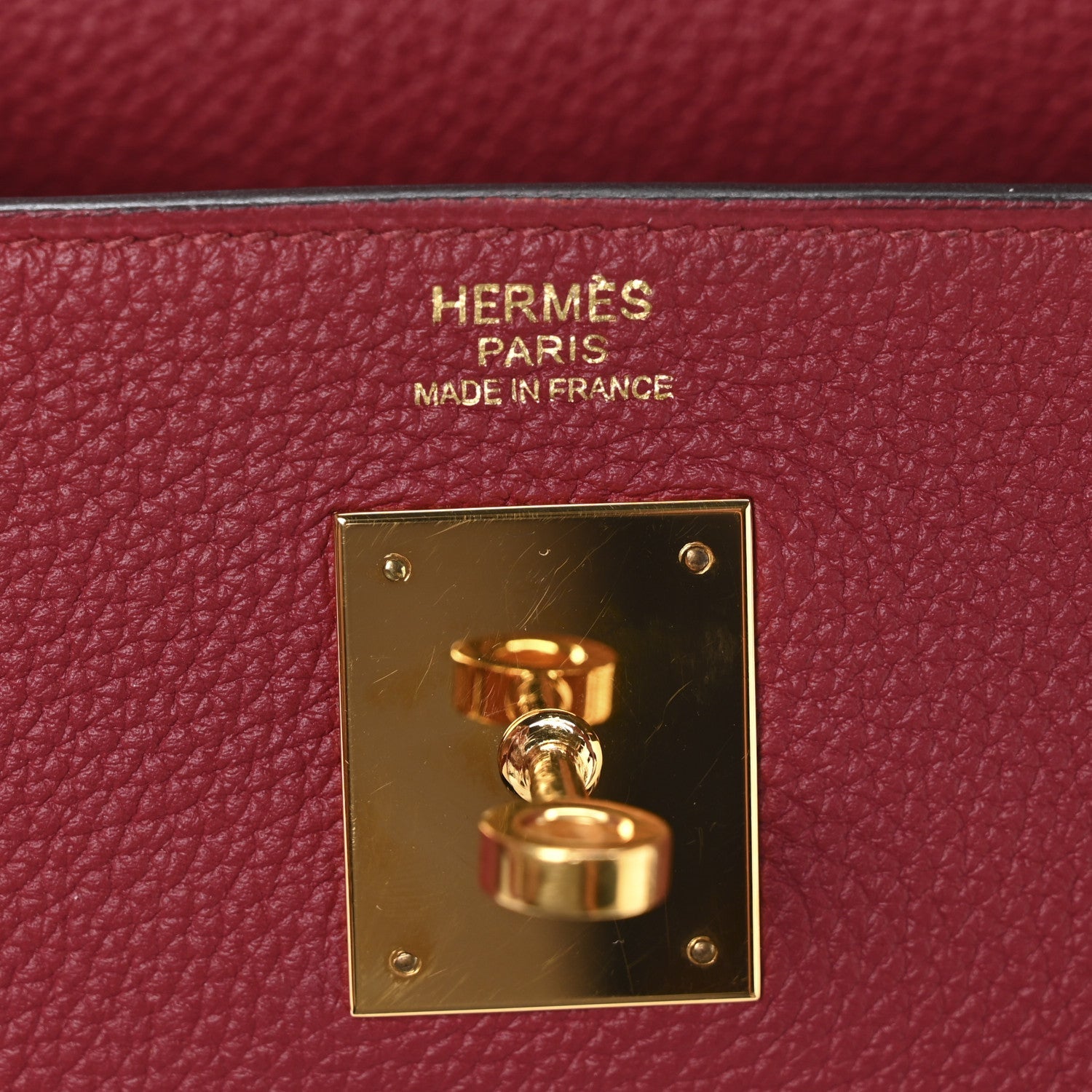 HERMES KELLY 32 RETOURNE RUBIS TOGO GOLD HARDWARE