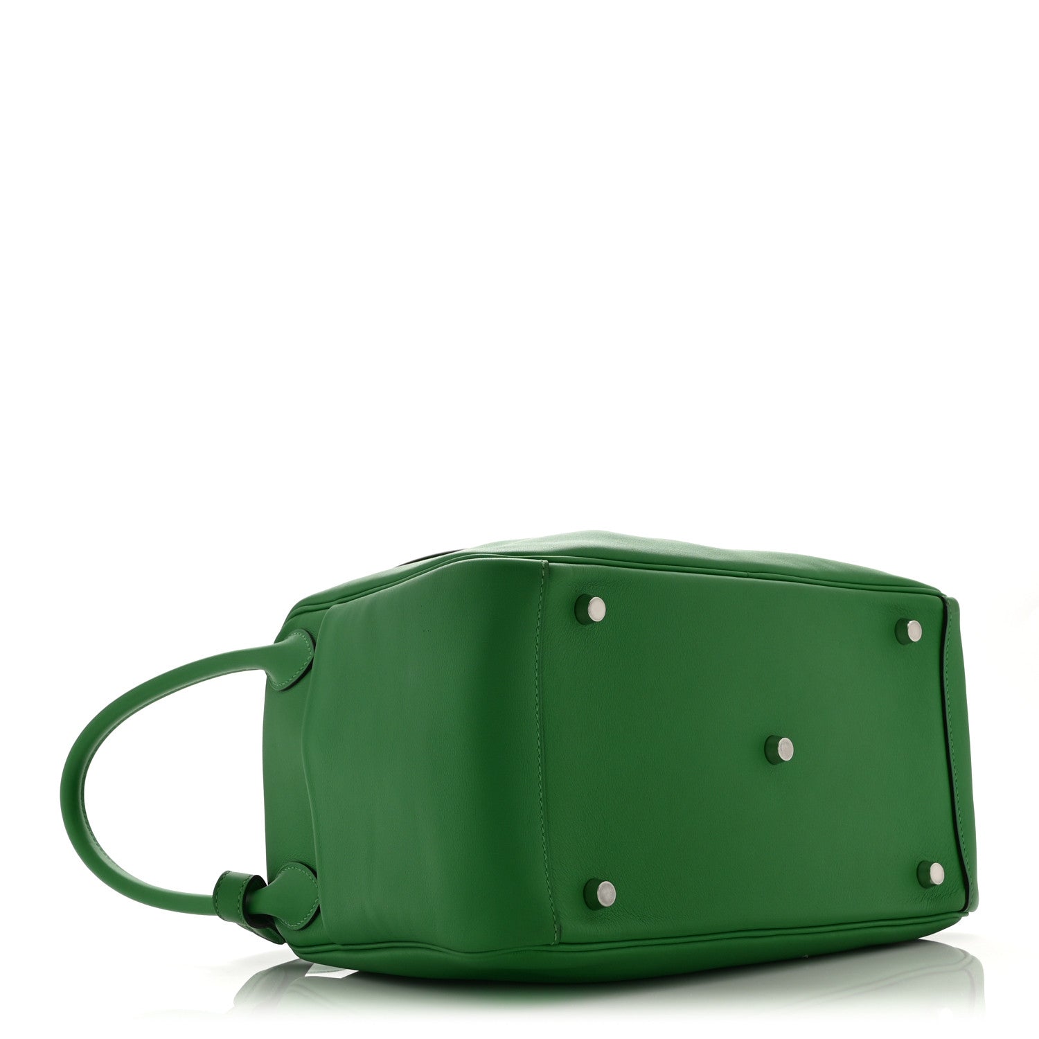 HERMES LINDY 30 BAMBOU SWIFT SILVER HARDWARE
