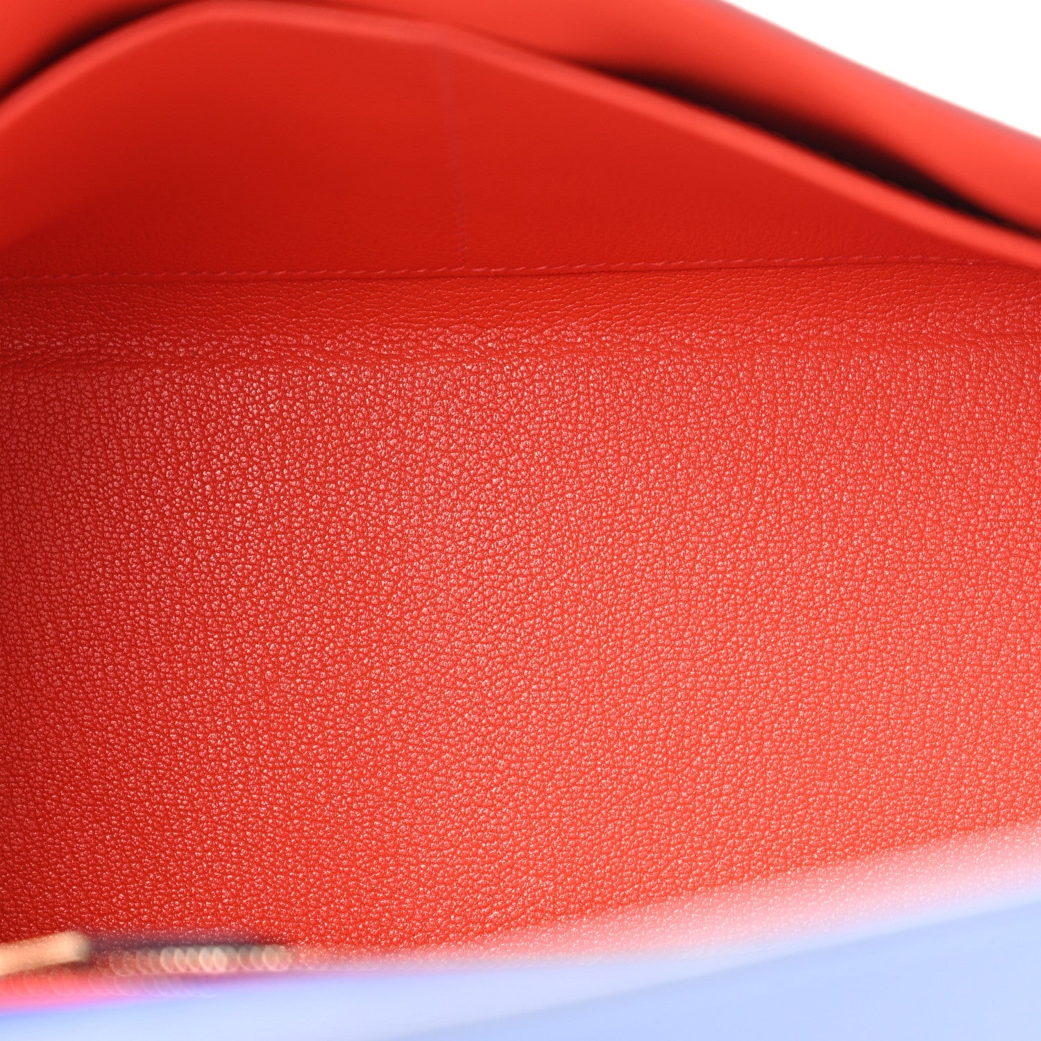 HERMES KELLY 28 RETOURNE VERSO BLEU BRIGHTON CAPUCINE EVERCOLOR SILVER HARDWARE
